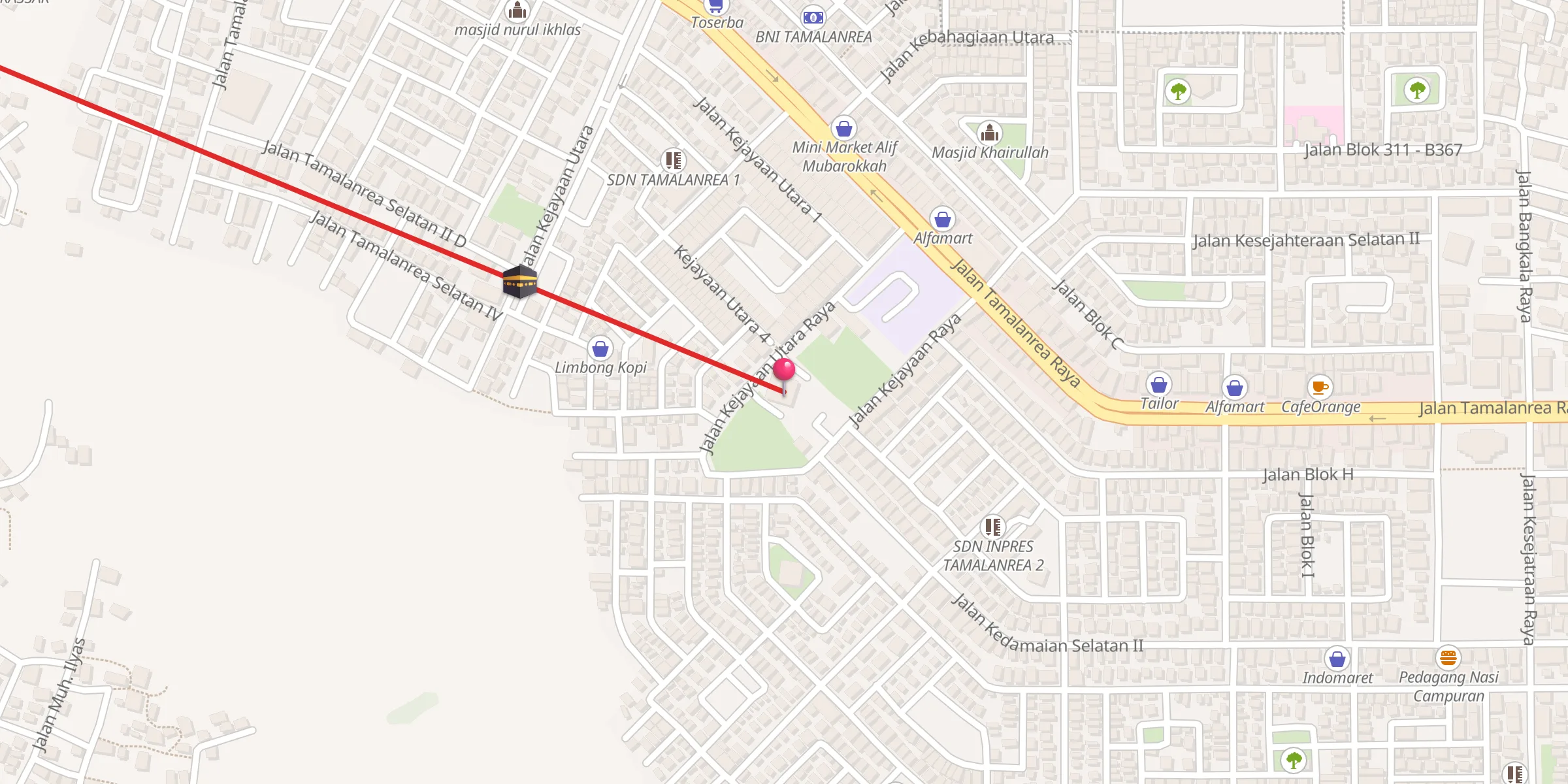Carte de localisation : Al Muamalah