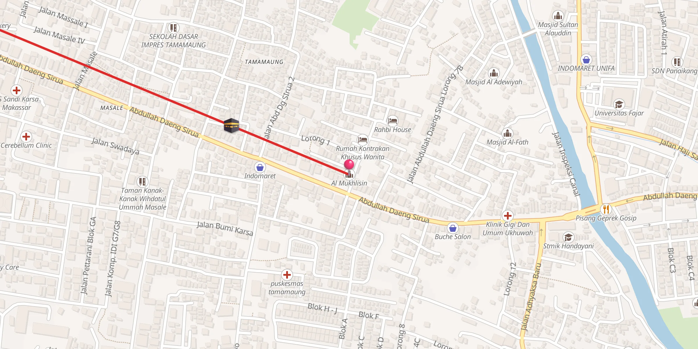 Carte de localisation : Al Mukhlisin