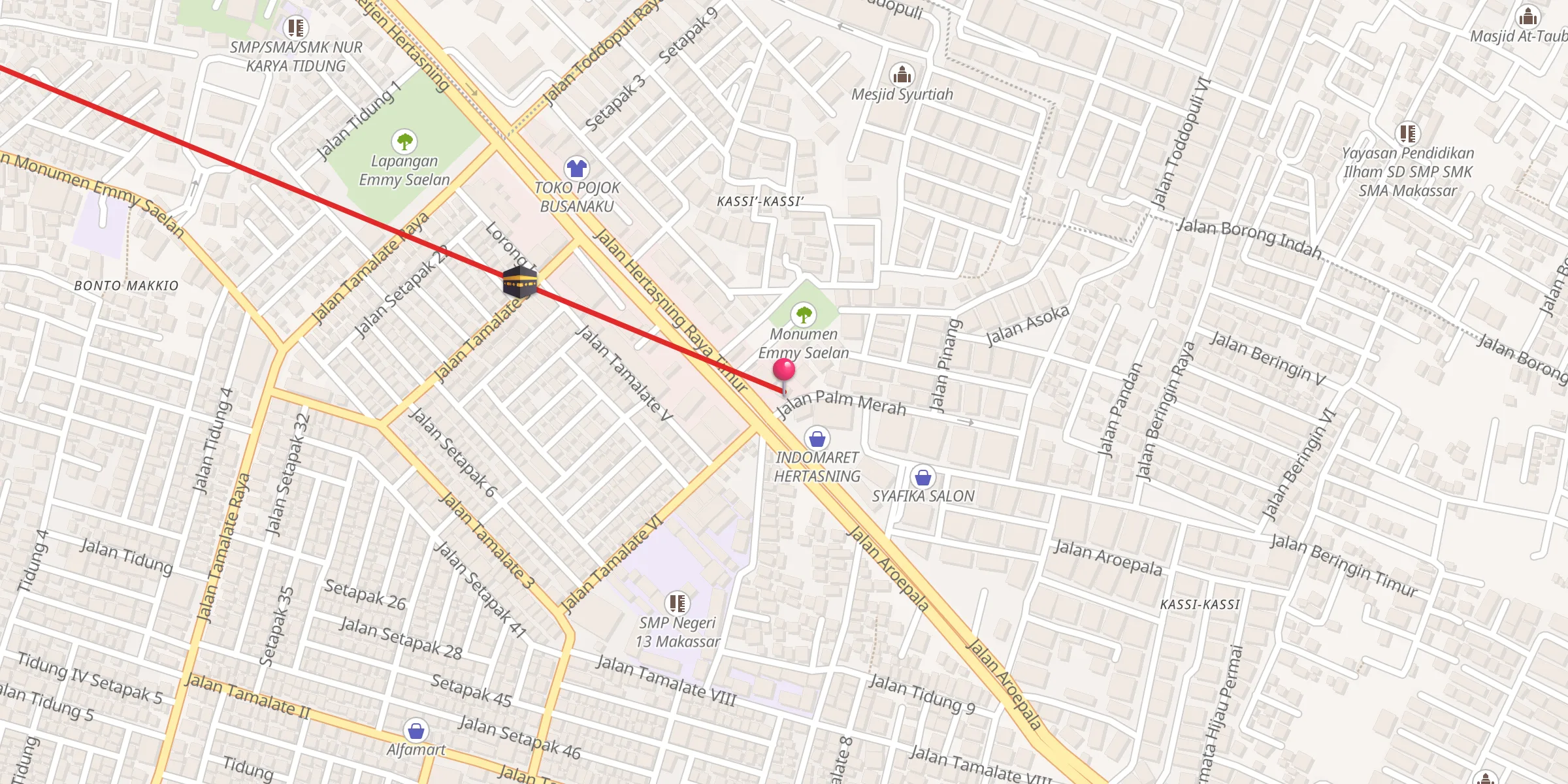 Carte de localisation : MASJID AL FATAH