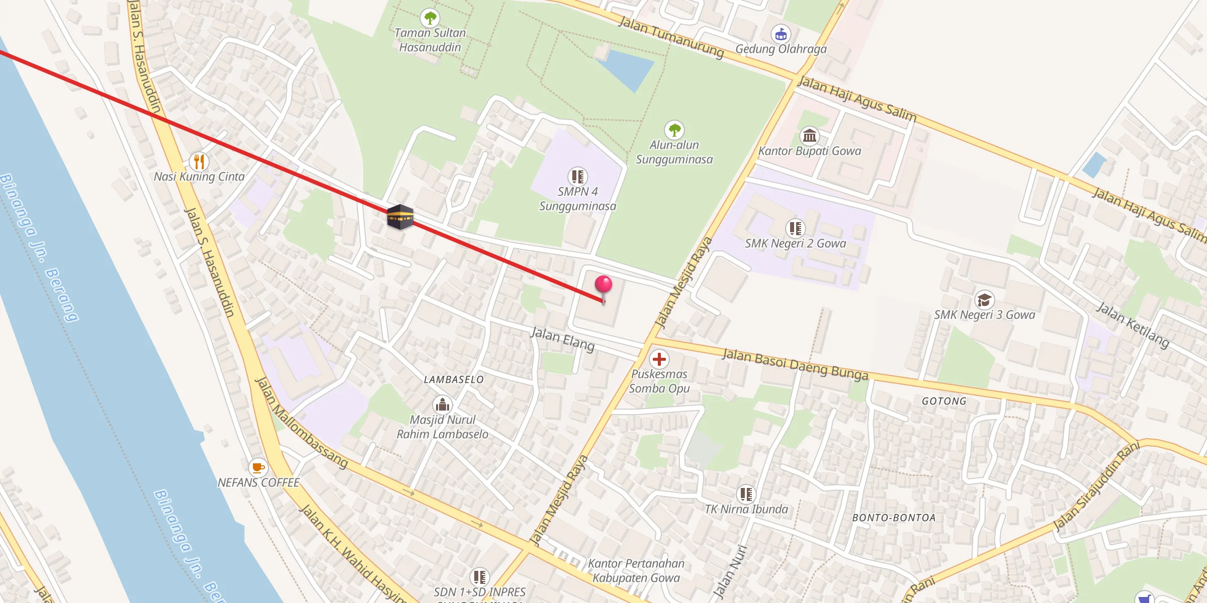 Carte de localisation : MESJID SYEKH YUSUF