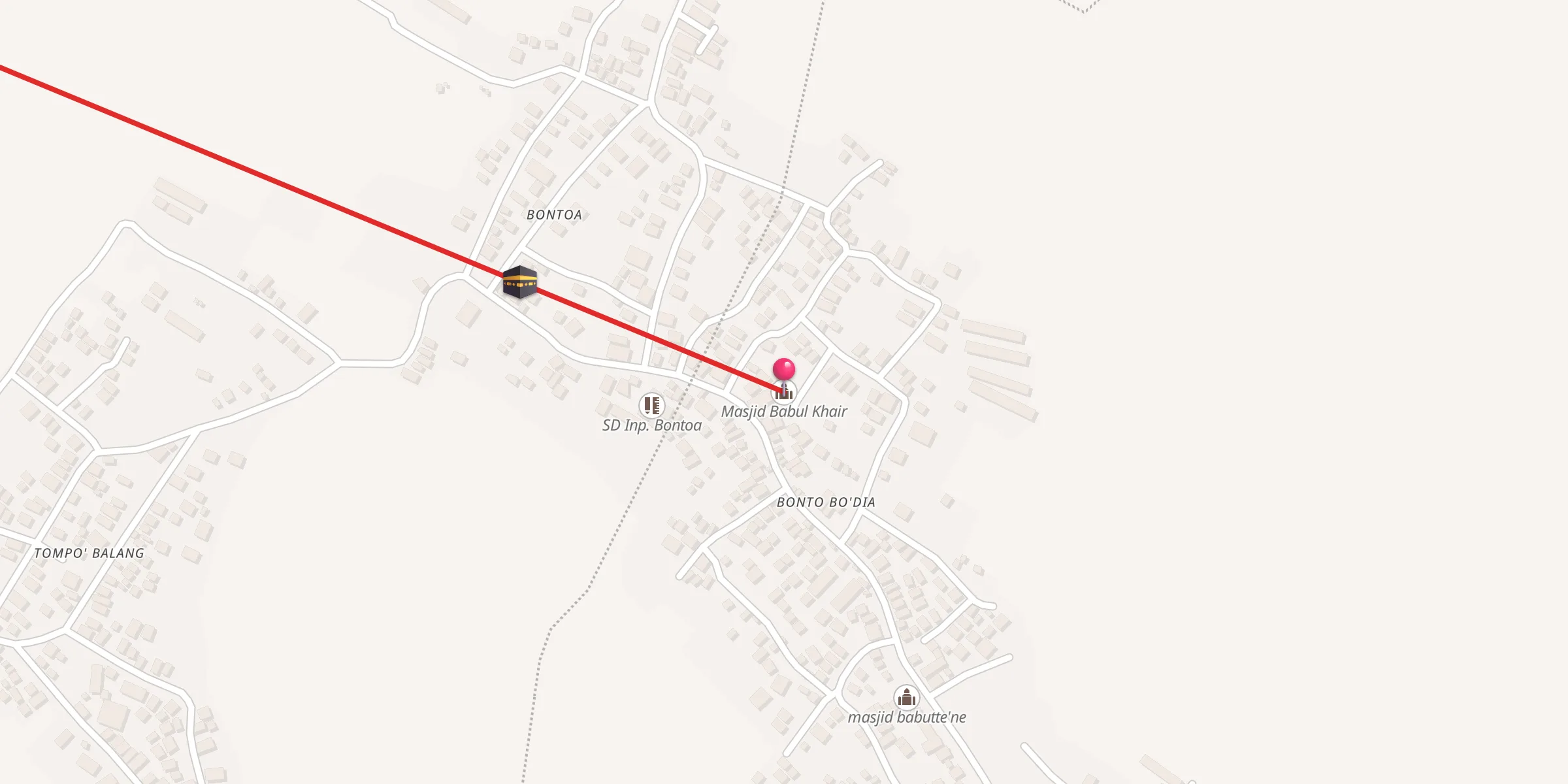 Carte de localisation : Masjid Babul Khair