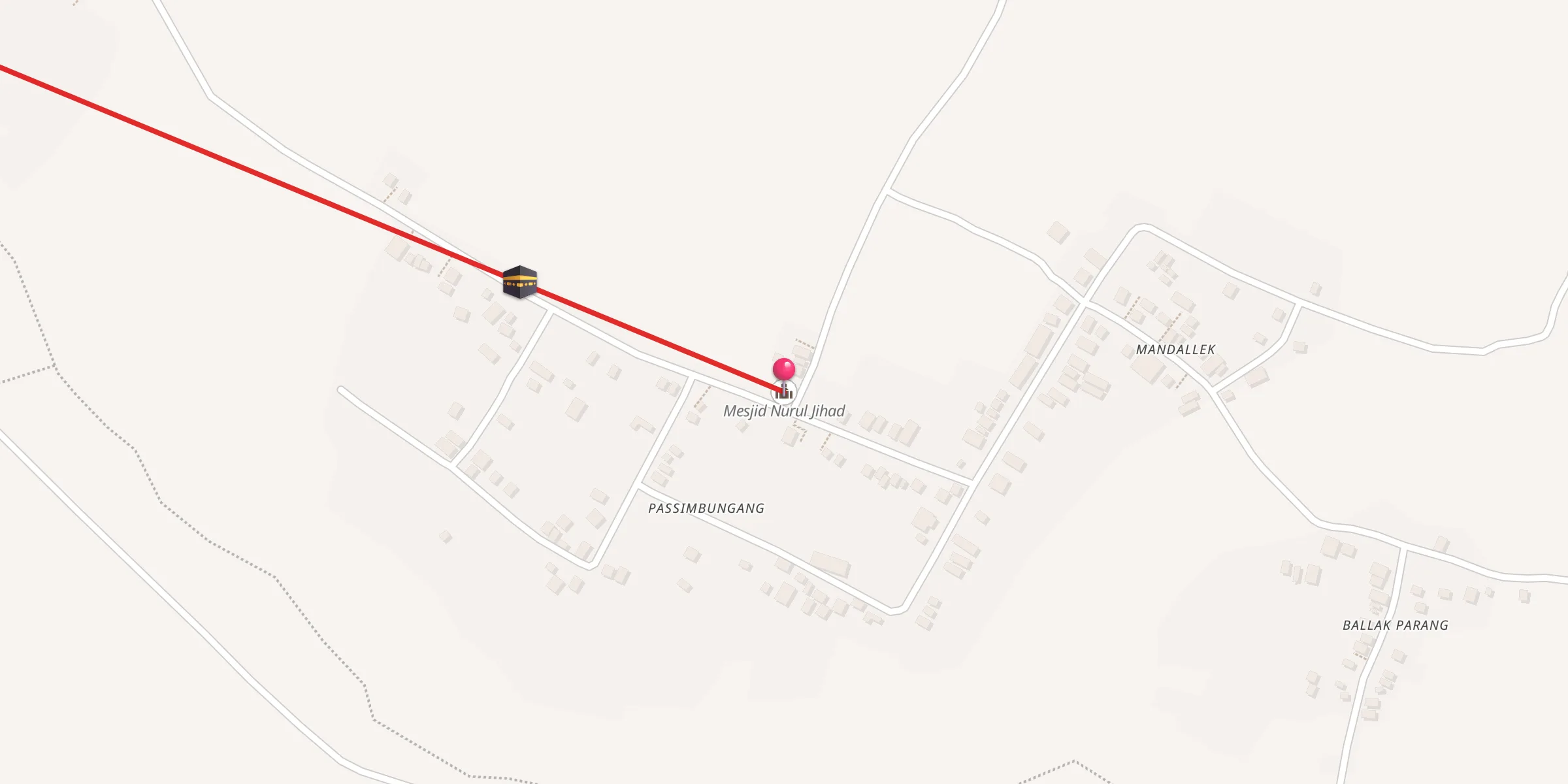Carte de localisation : Mesjid Nurul Jihad