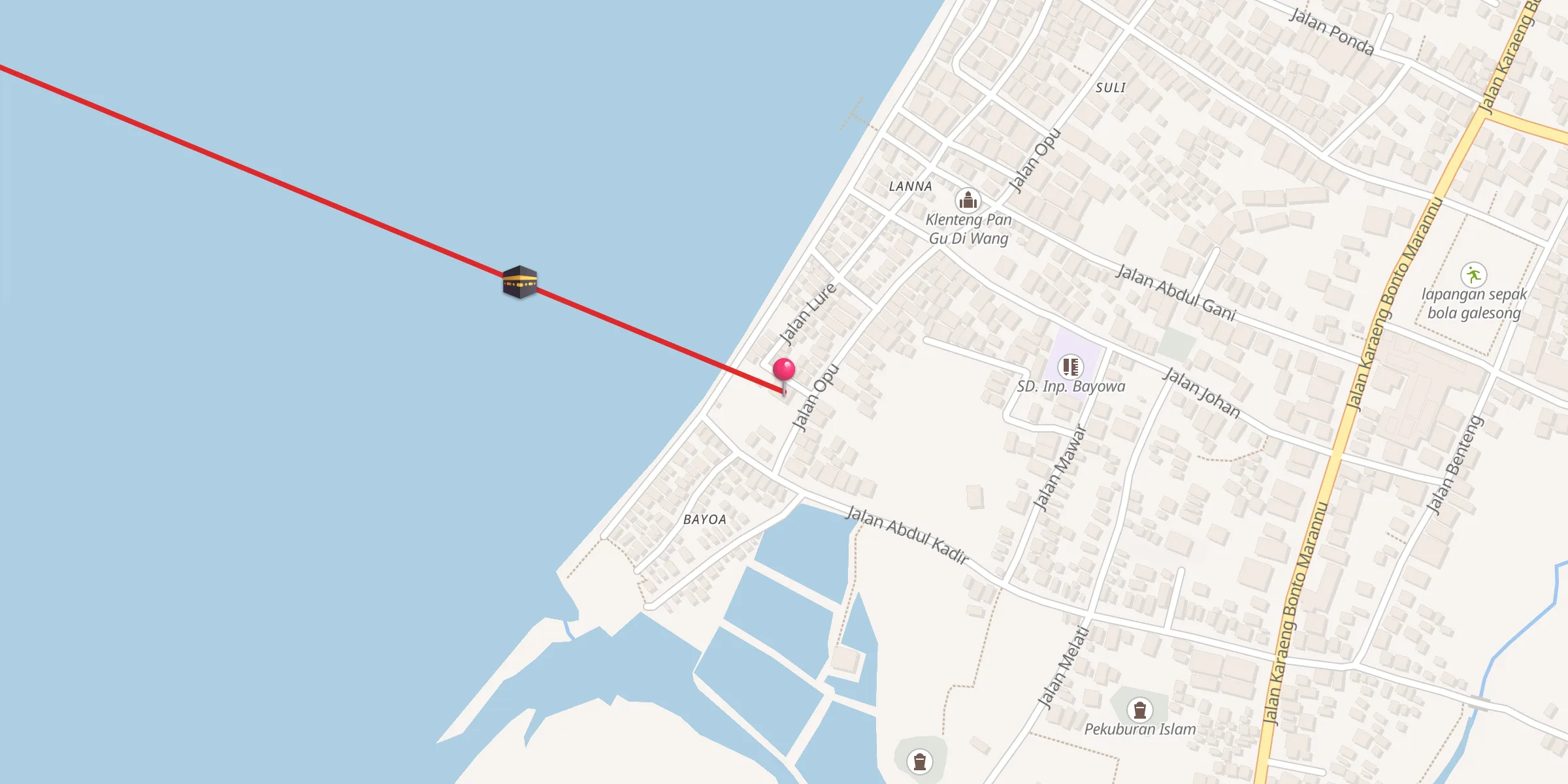 Carte de localisation : Babussalam Bayowa