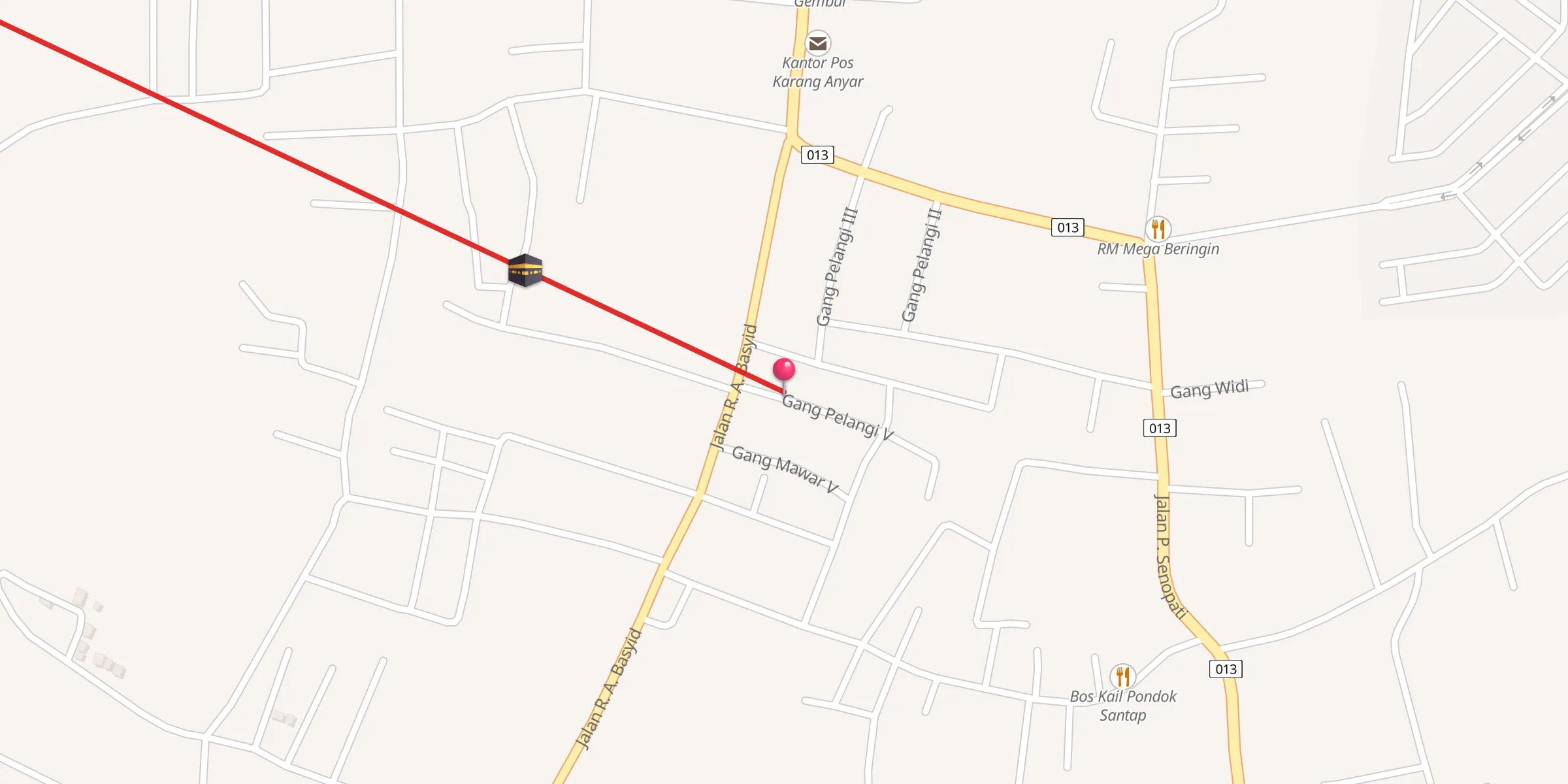 Carte de localisation : Masjid Al Falah