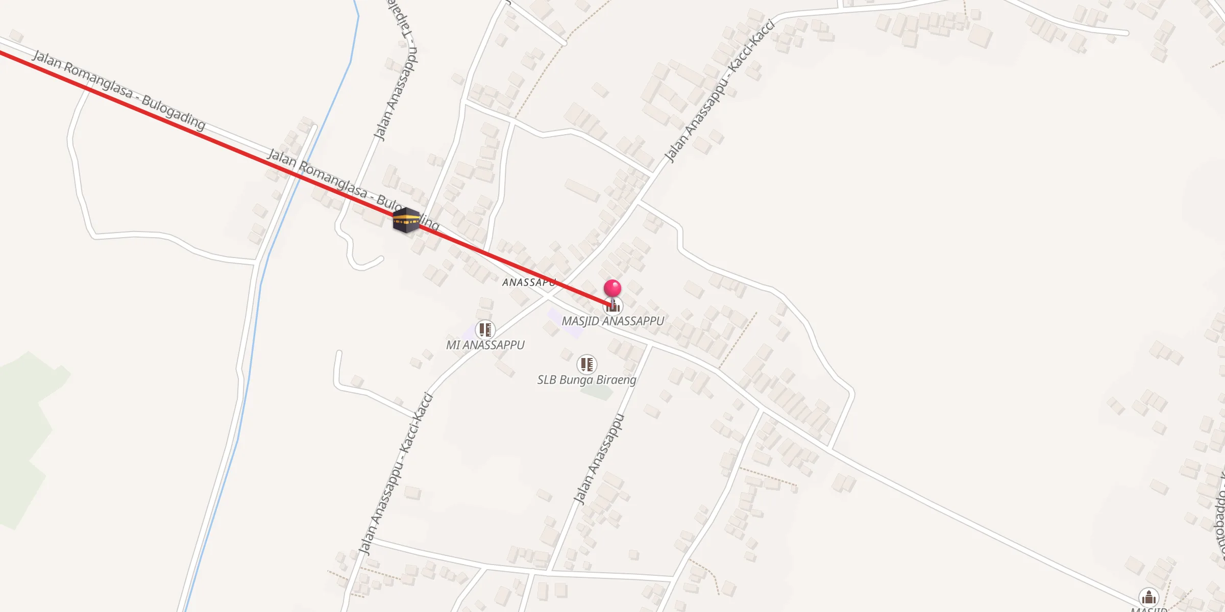 Carte de localisation : MASJID ANASSAPPU