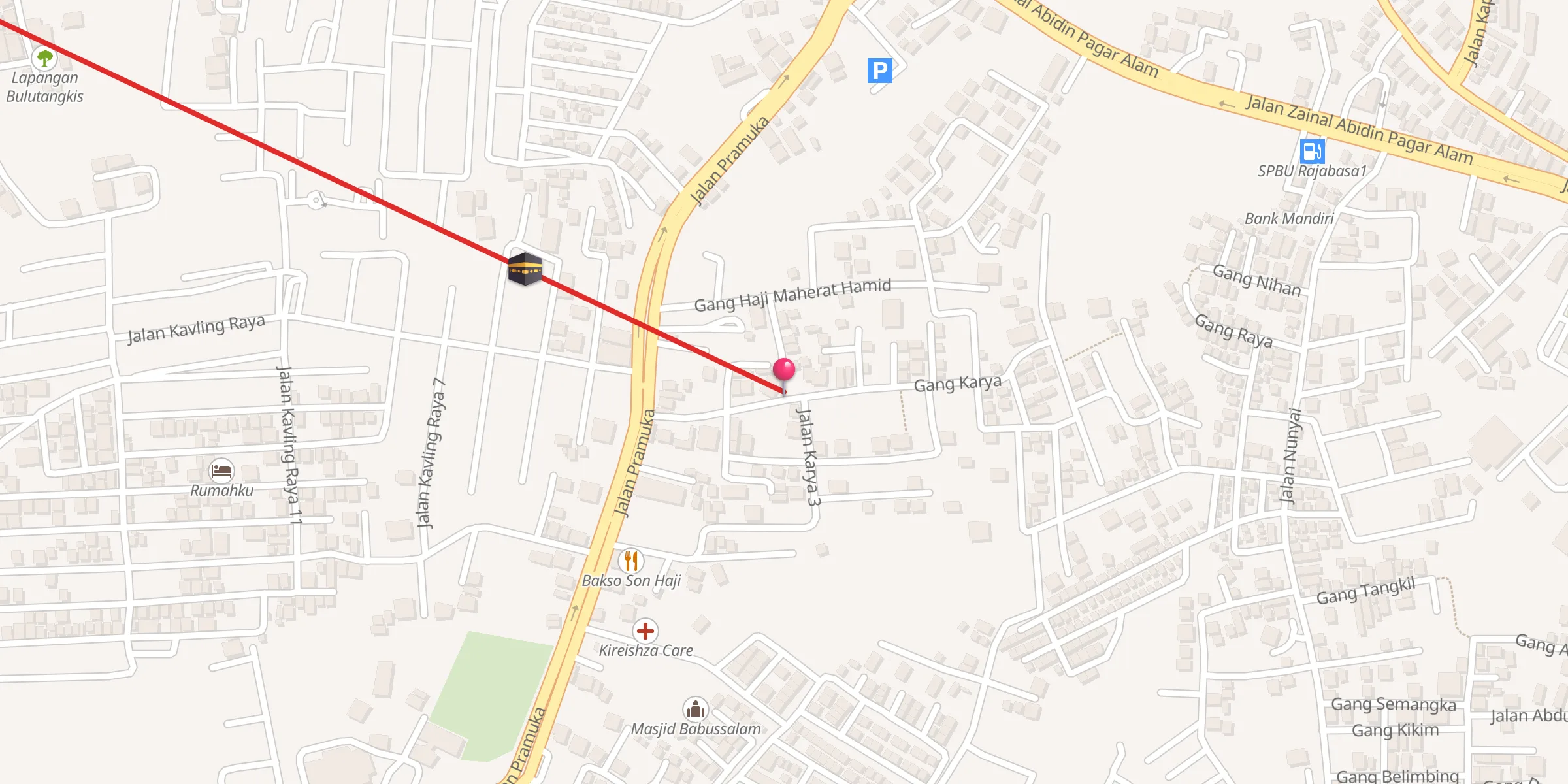 Carte de localisation : Masjid Al Falah