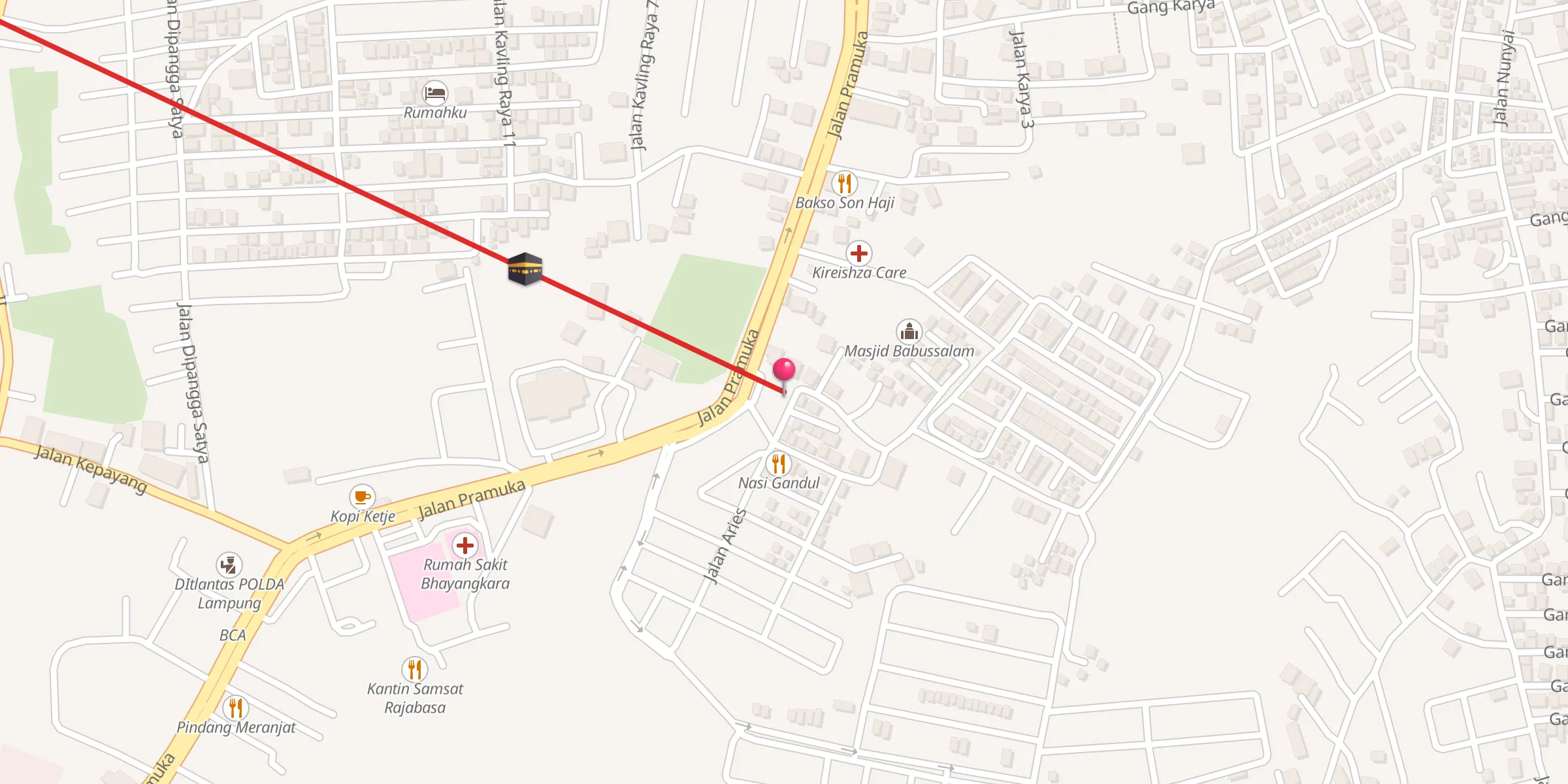 Carte de localisation : Masjid Al Hijri