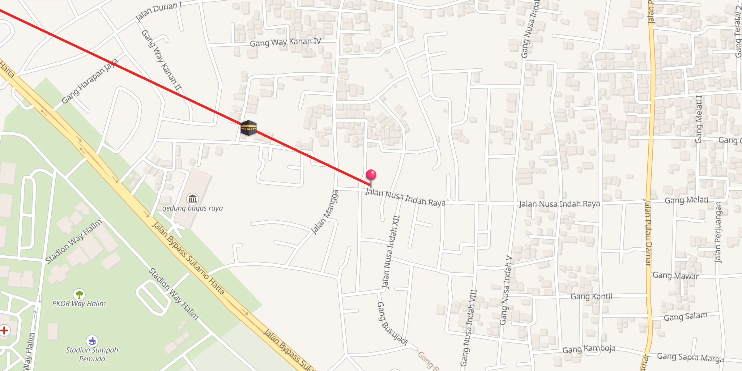 Carte de localisation : Masjid Al Hikmah