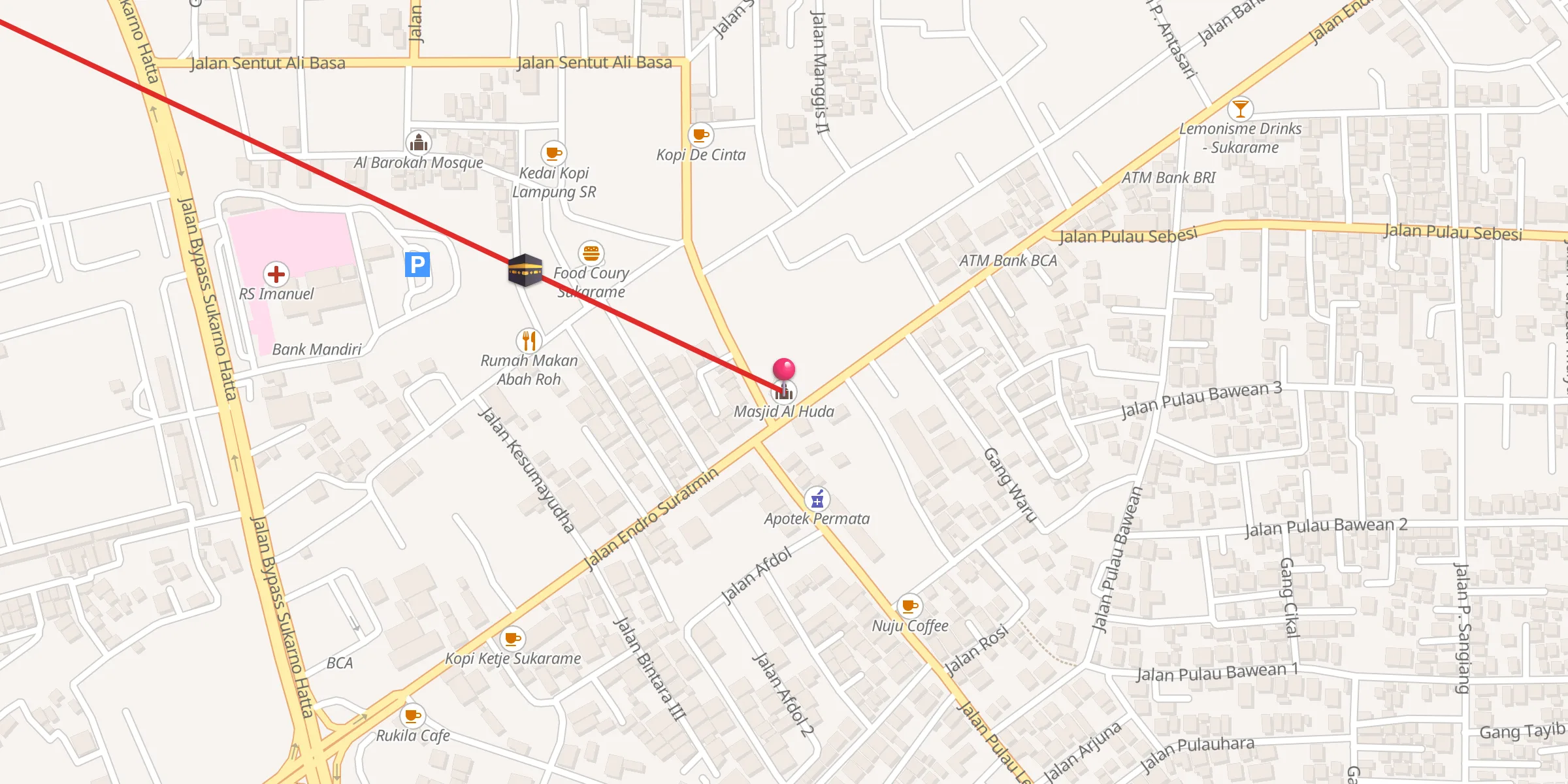 Carte de localisation : Masjid Al Huda