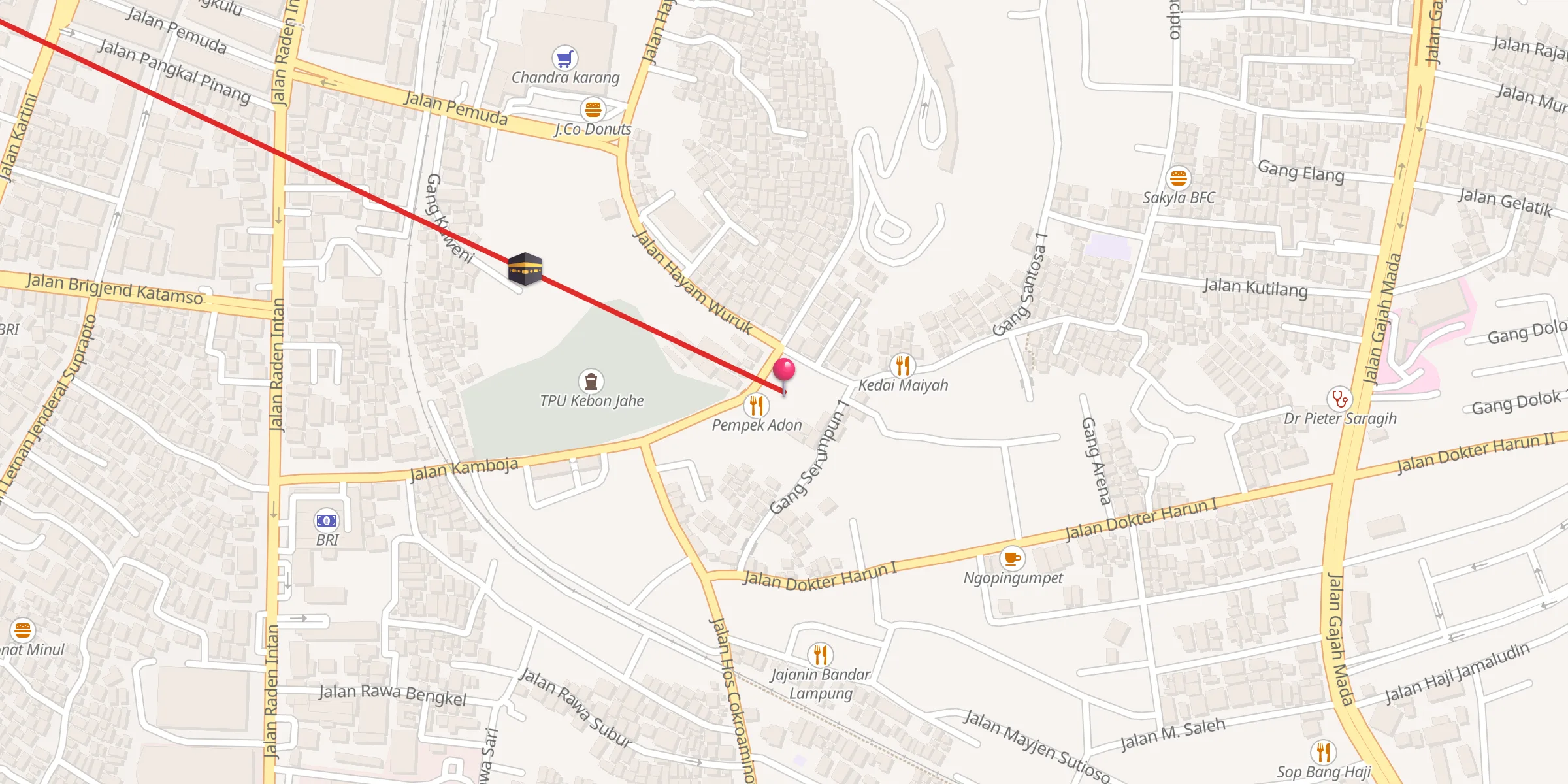 Carte de localisation : MAsjid Ar Raudah