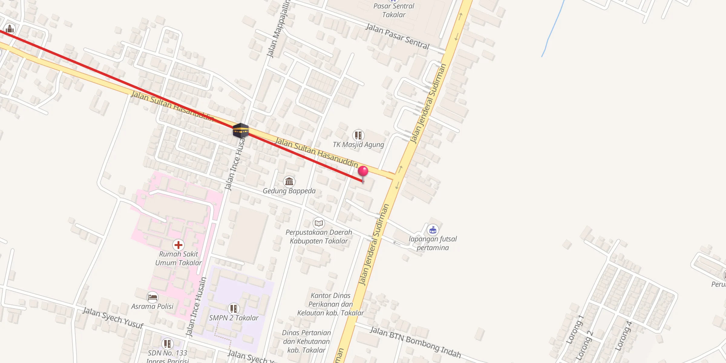 Carte de localisation : Gedung Islamic Centre