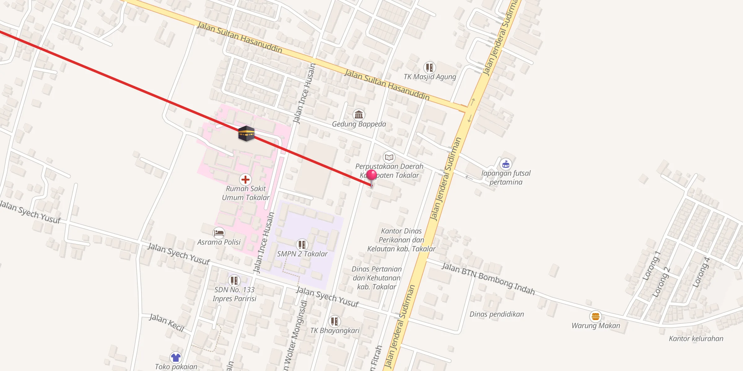 Carte de localisation : Masjid Kodim