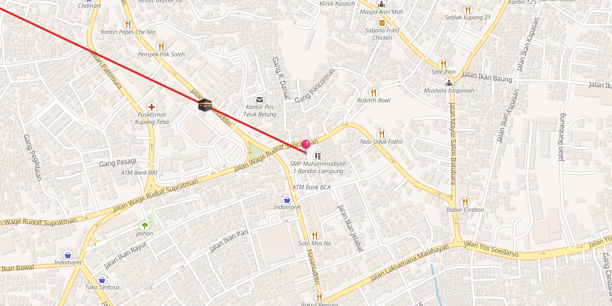 Carte de localisation : MAsjid Al Waton