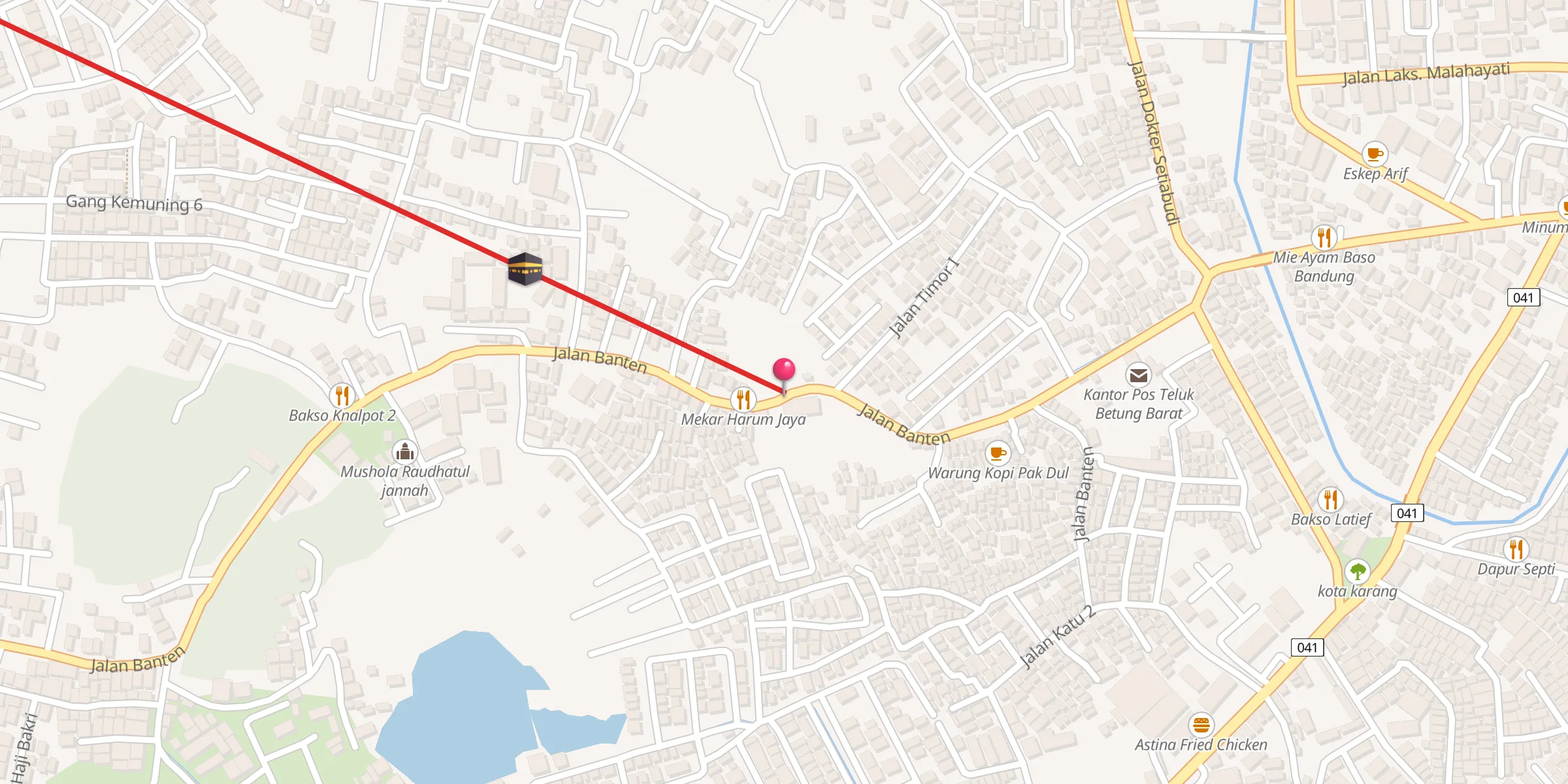 Carte de localisation : Langgar Tubagus Yahya