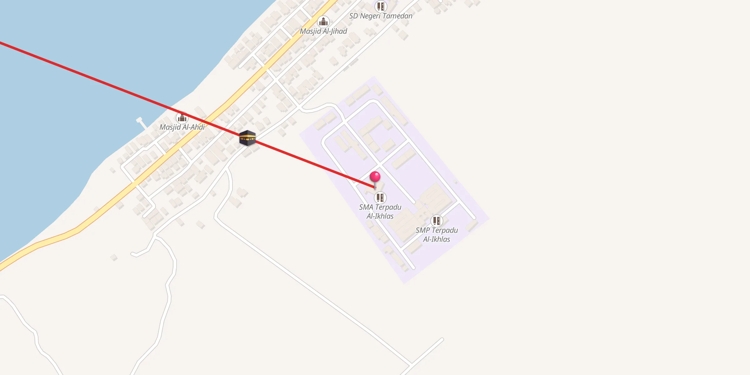 Carte de localisation : Masjid Al-Ikhlas PONPES