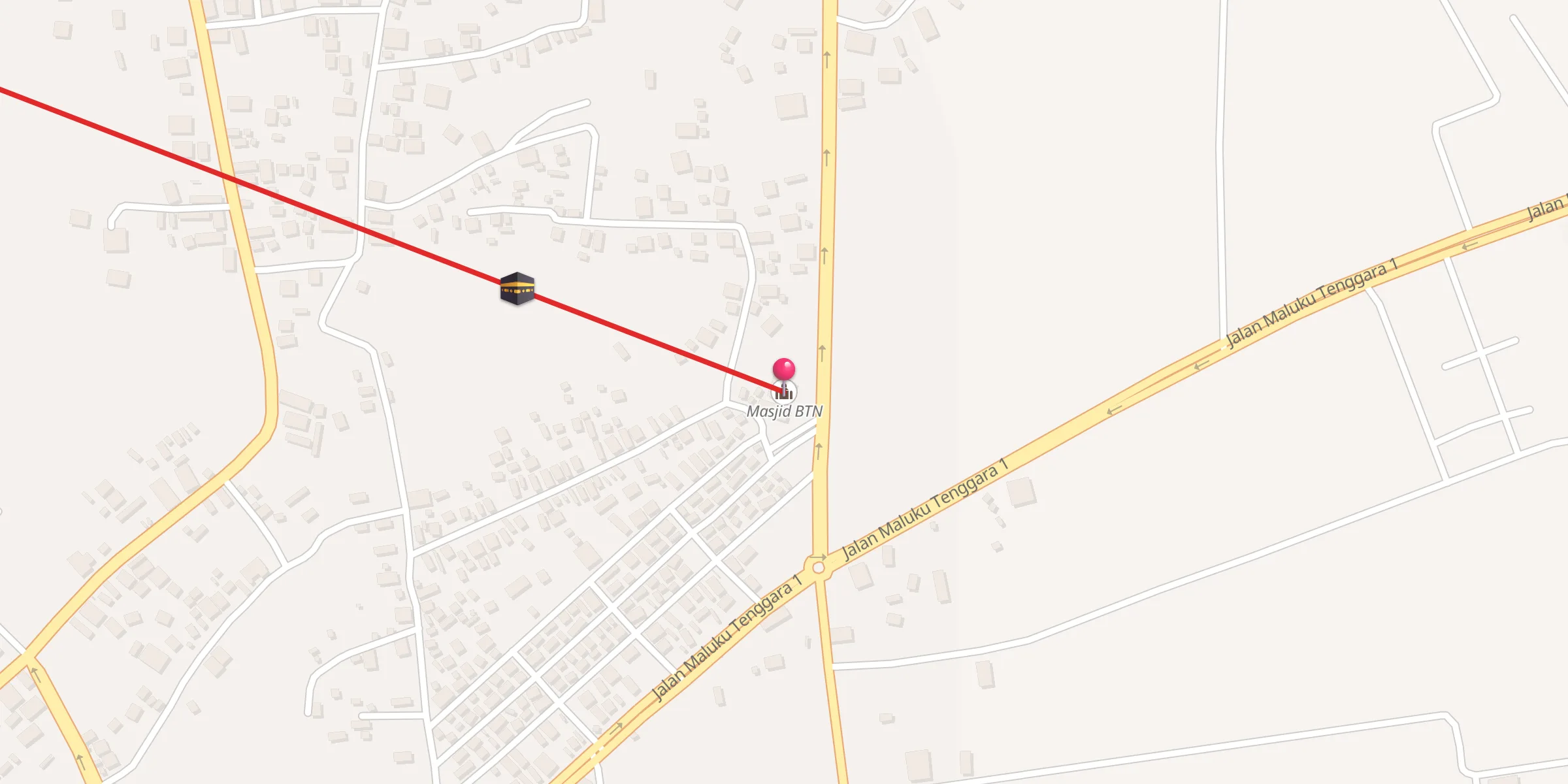 Carte de localisation : Masjid BTN