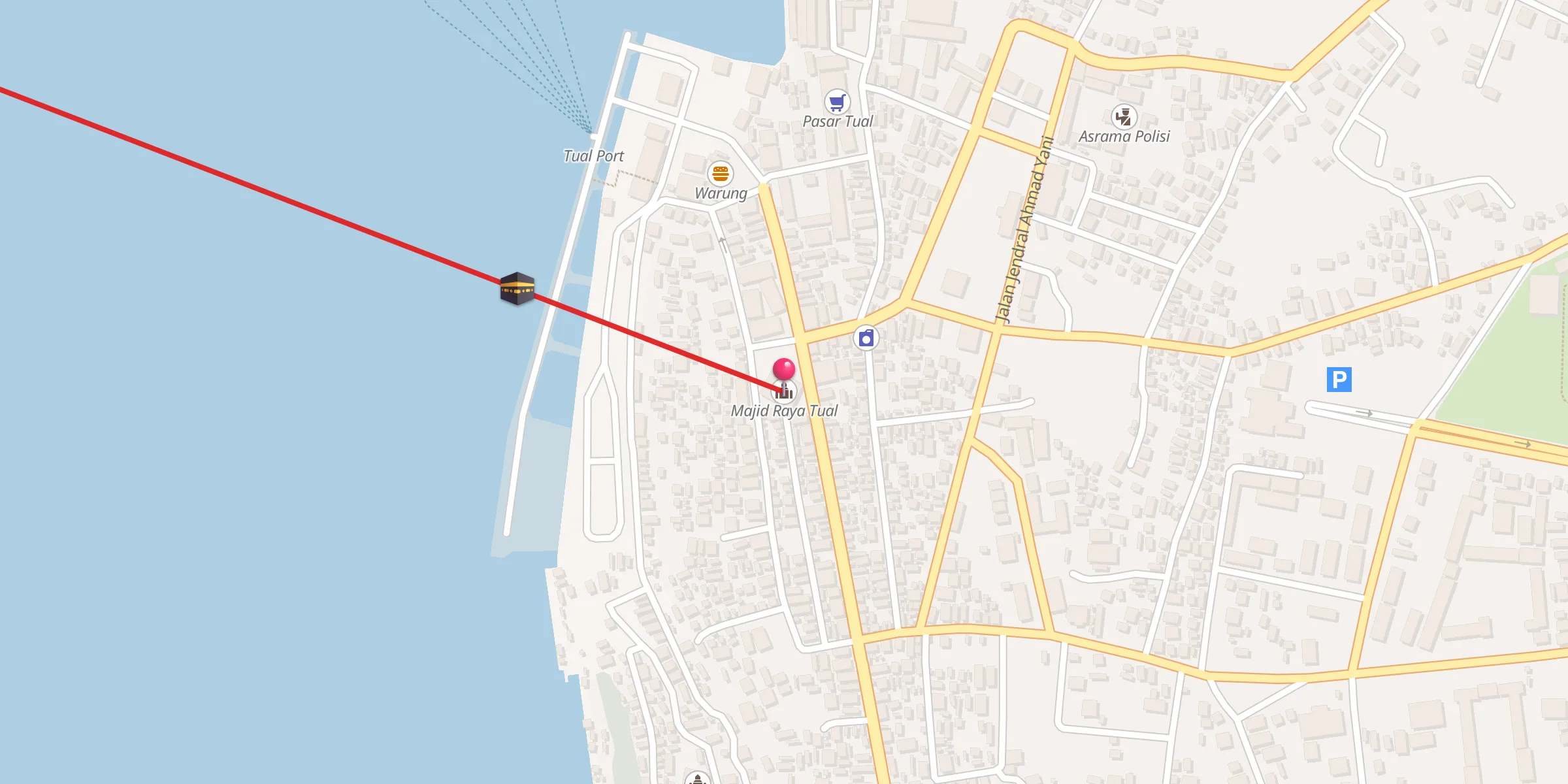 Carte de localisation : Majid Raya Tual
