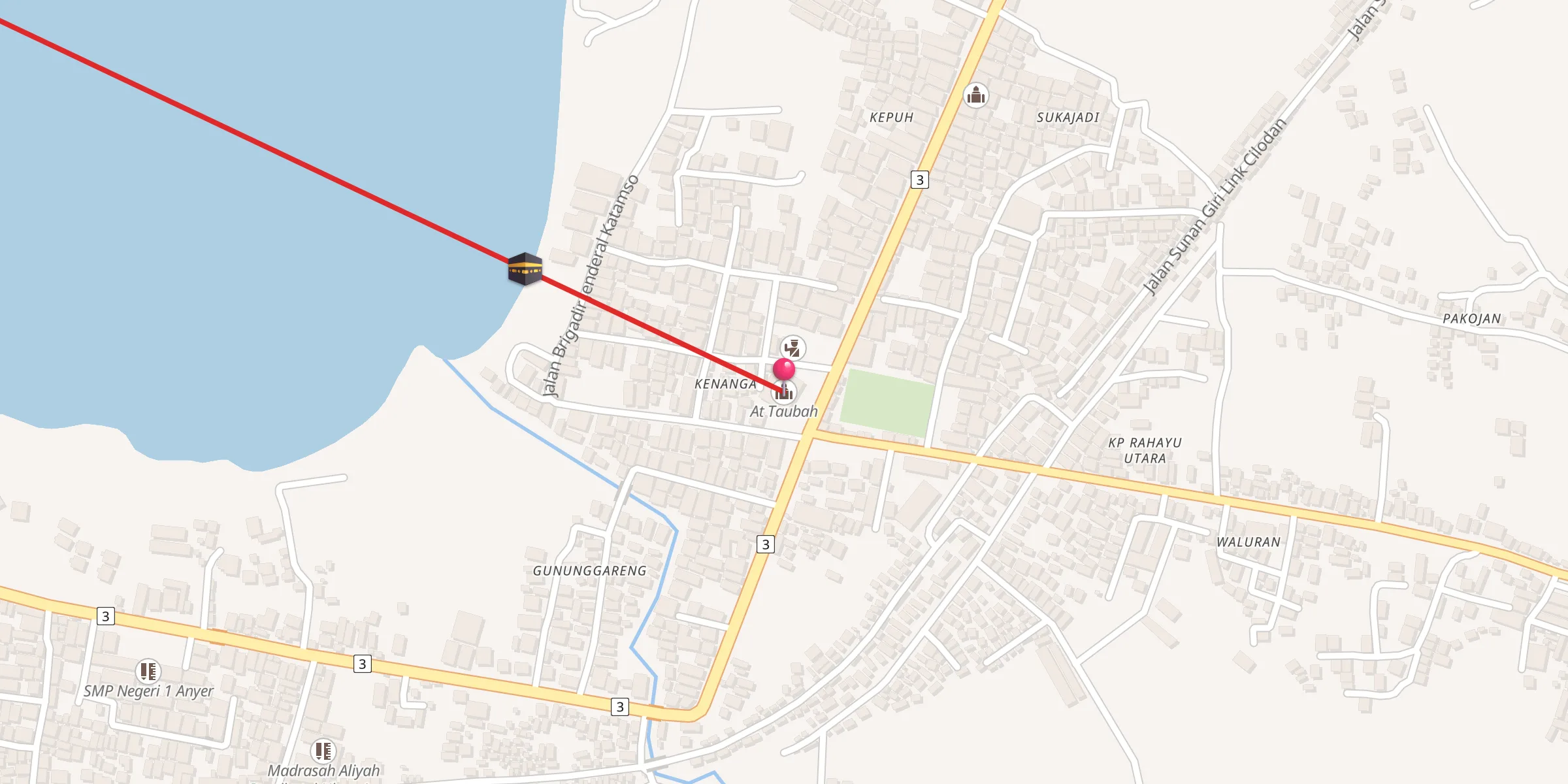Carte de localisation : At Taubah