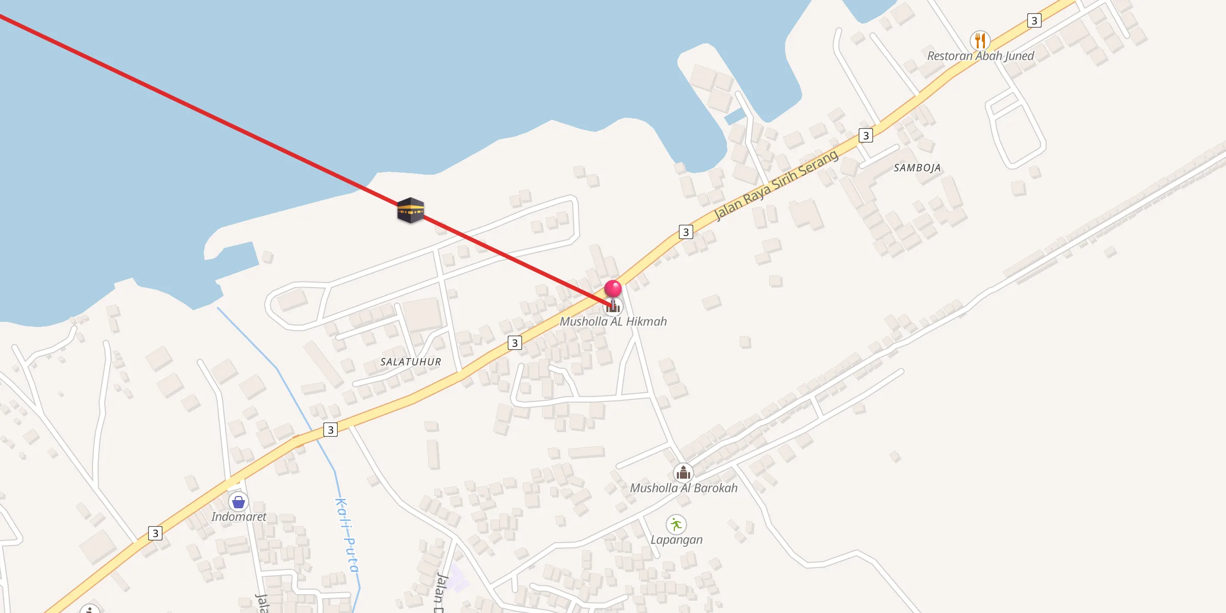 Carte de localisation : Musholla AL Hikmah