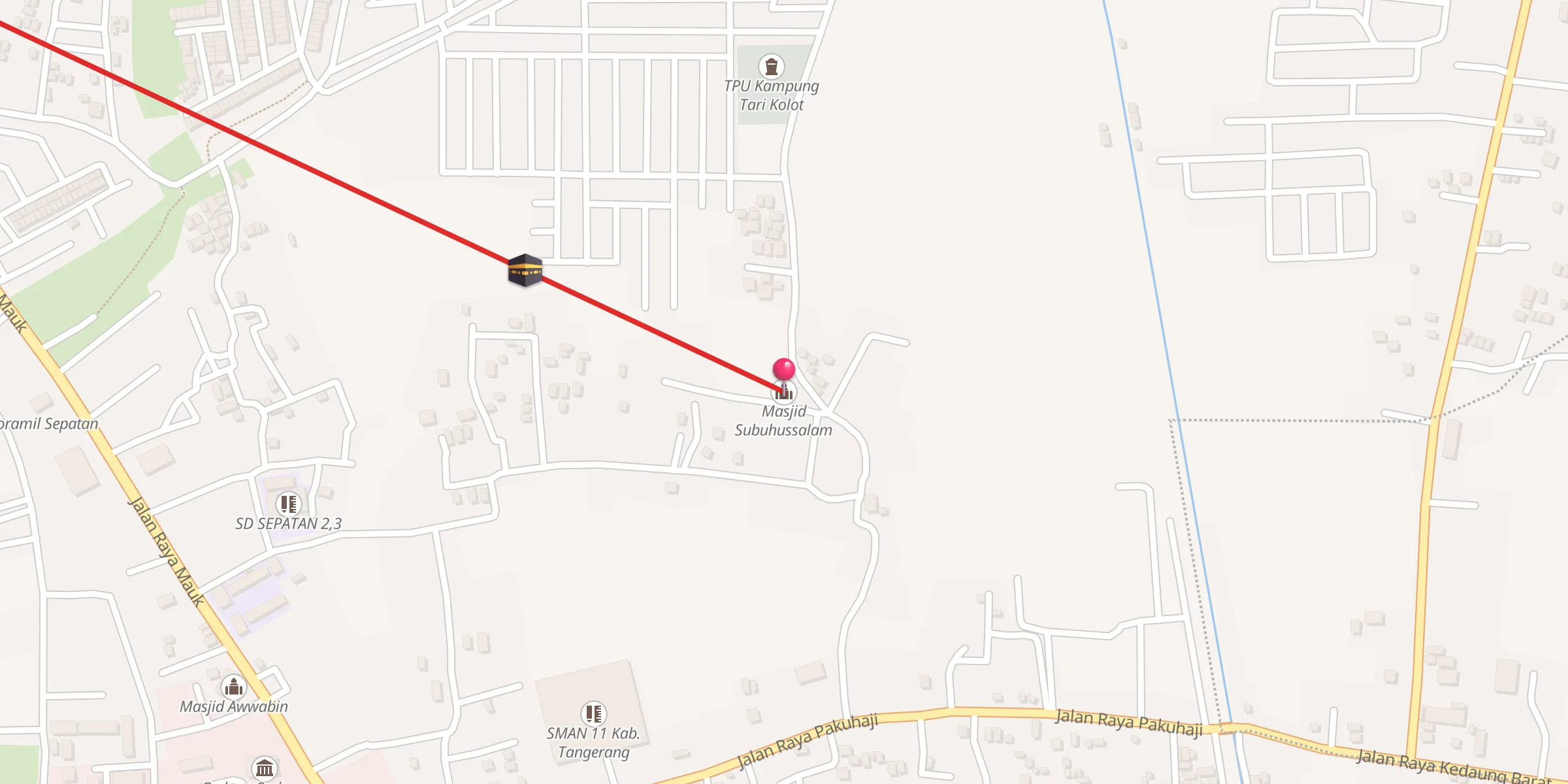 Carte de localisation : Masjid Subuhussalam