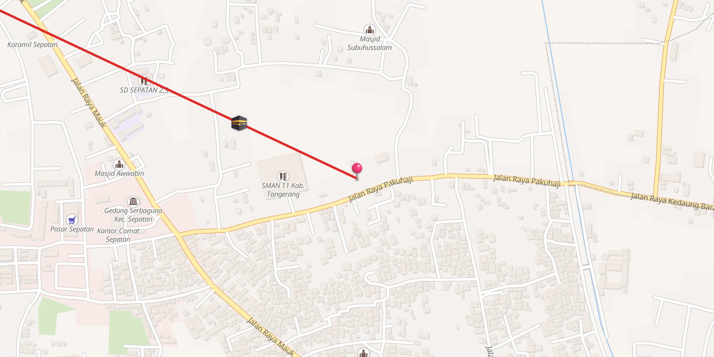 Carte de localisation : Masjid Pajar Sodik