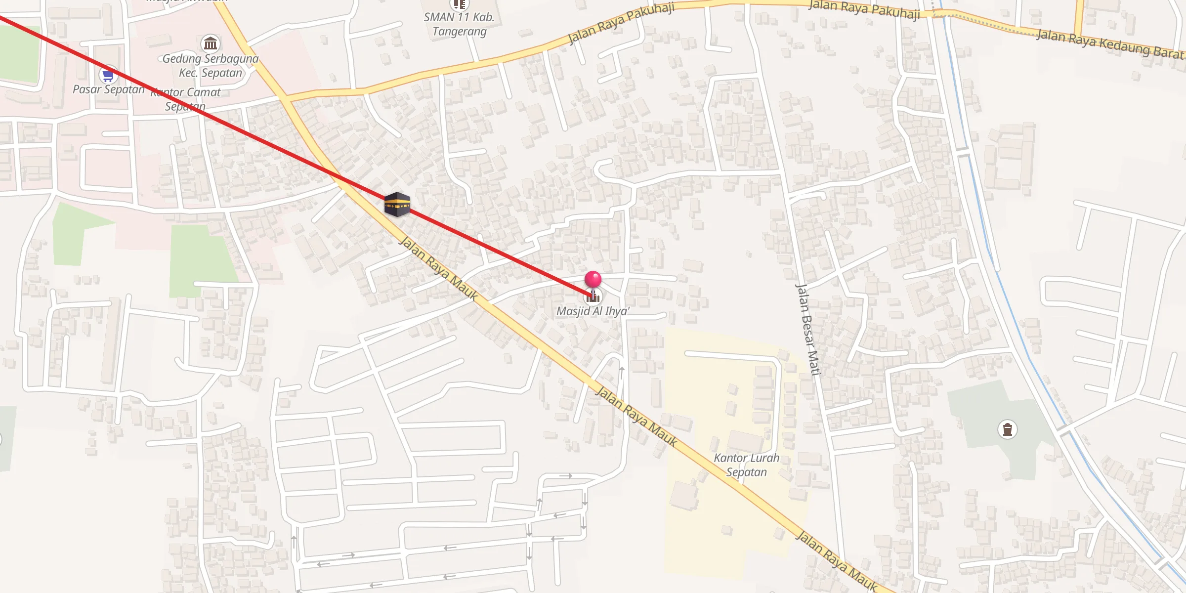 Carte de localisation : Masjid Al Ihya'