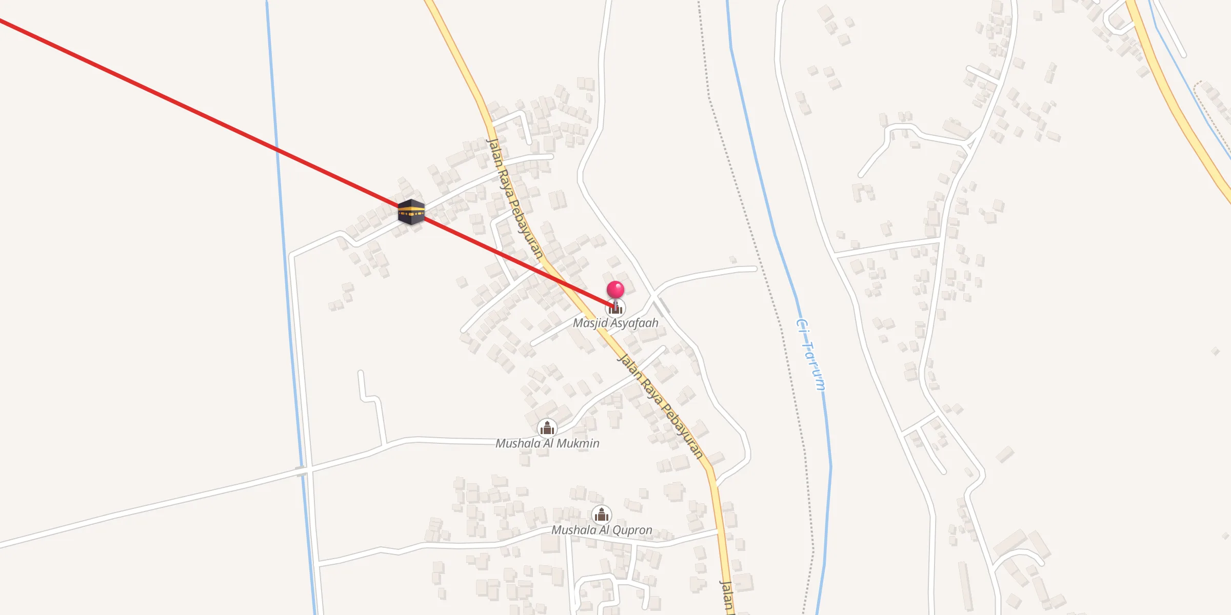 Carte de localisation : Masjid Asyafaah