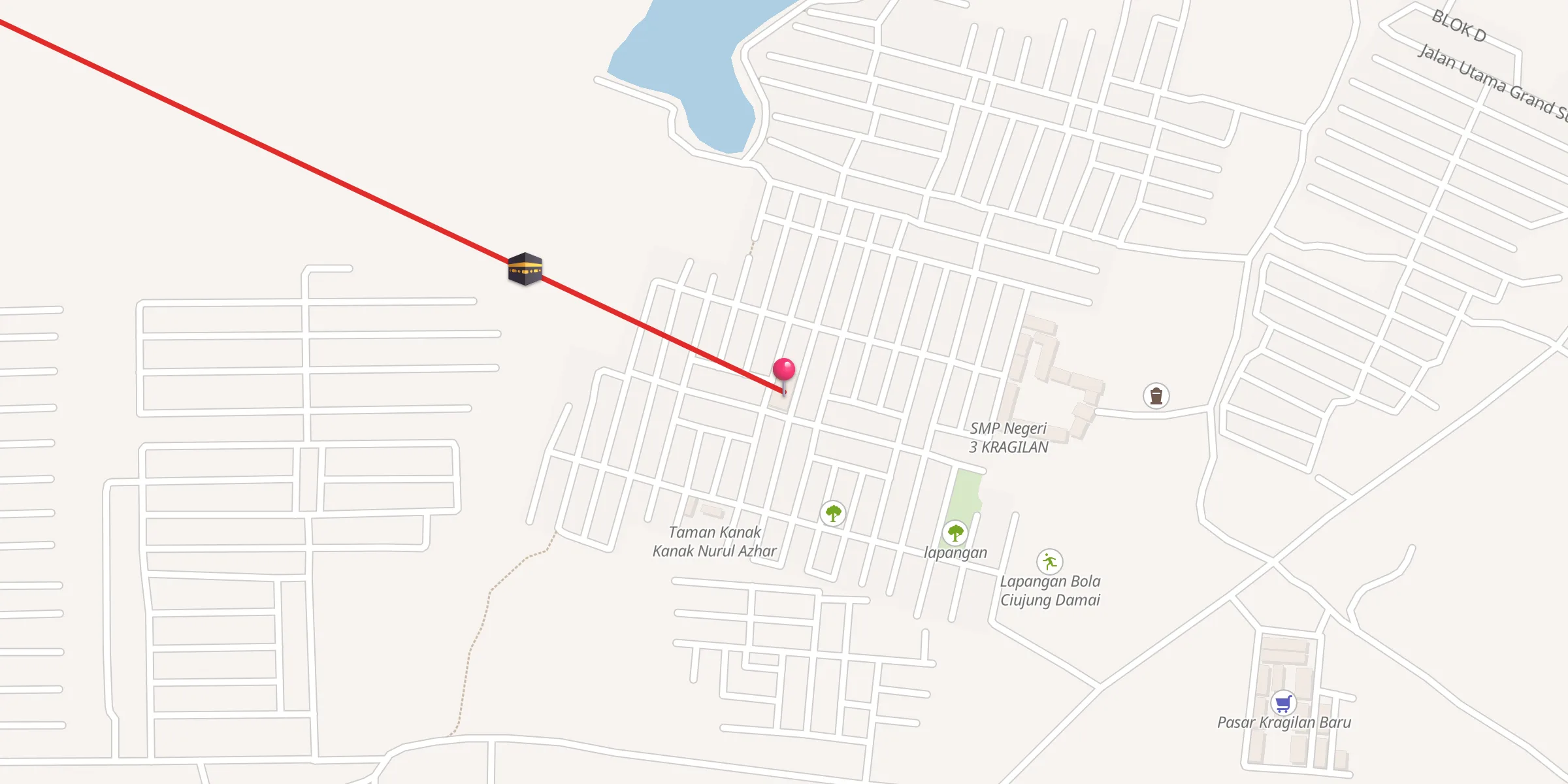 Carte de localisation : Masjid Baitul Tamwil Alquwaity