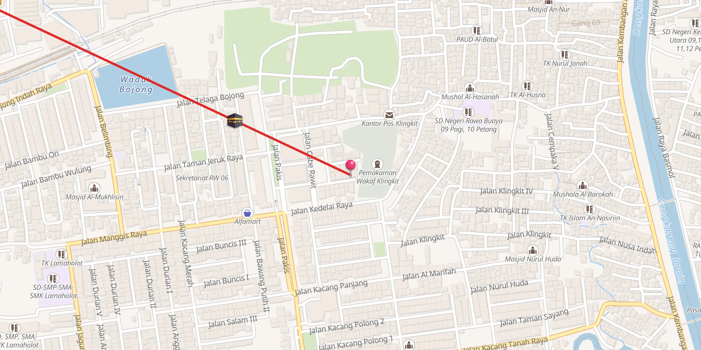 Carte de localisation : Ahmadiyah