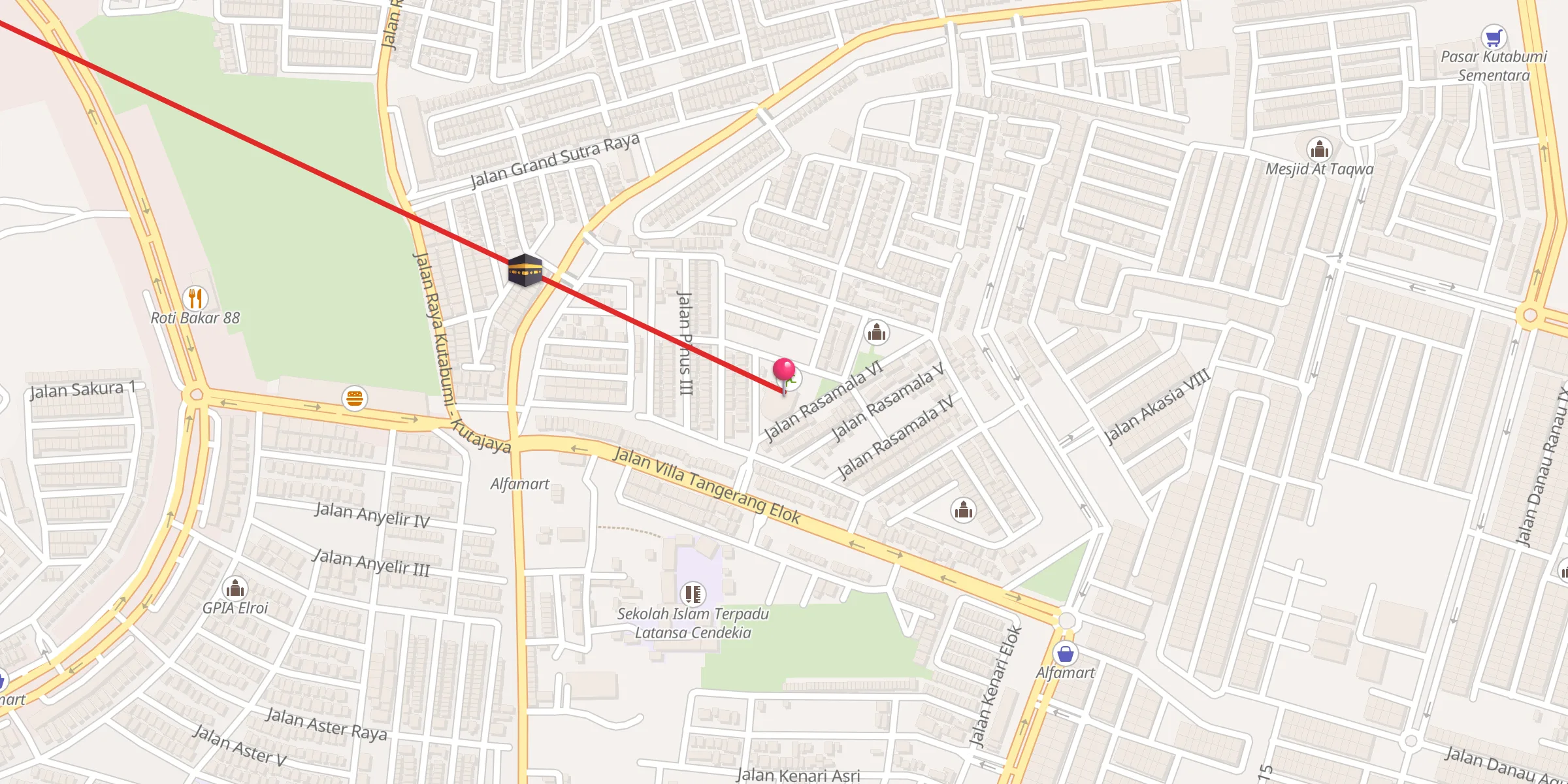 Carte de localisation : Masjid Binaul Ummah Elok