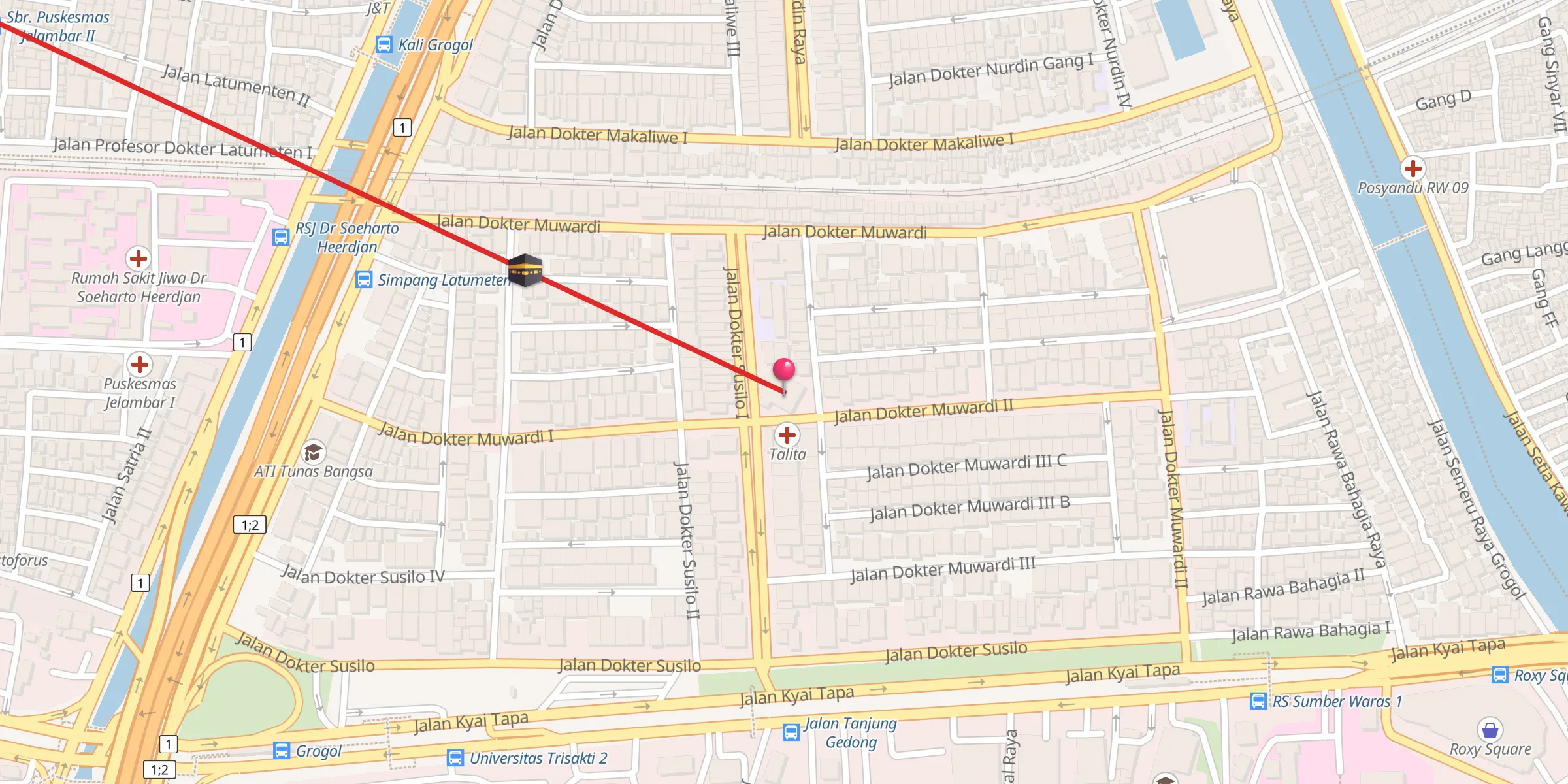 Carte de localisation : Masjid Agung Muchlisin
