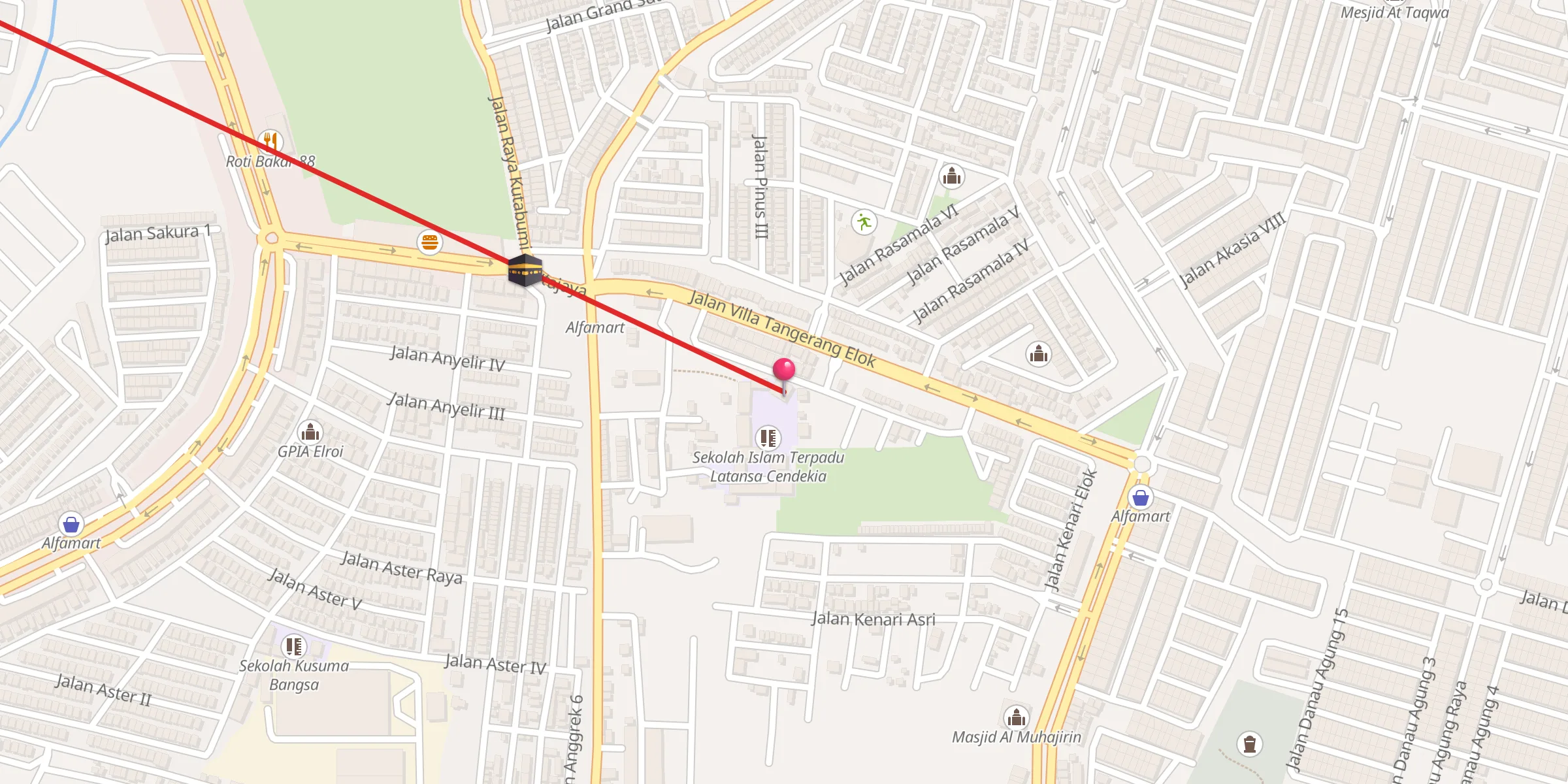 Carte de localisation : Masjid Latansa Cendekia