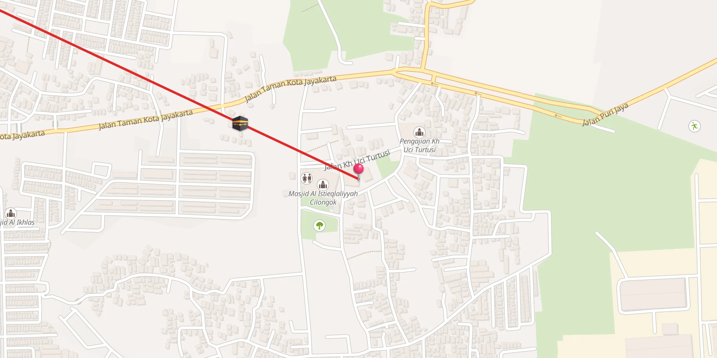 Carte de localisation : Masjid Al Istieqlaliyyah