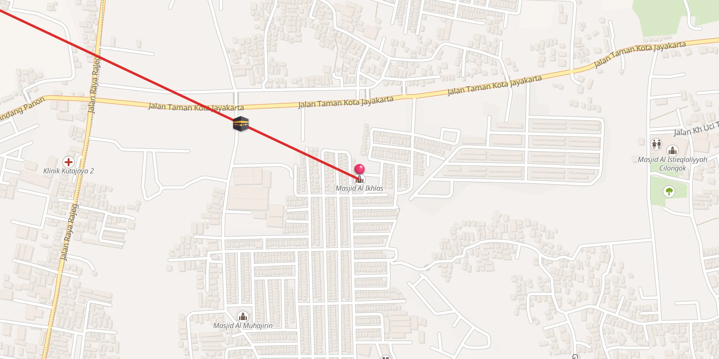 Carte de localisation : Masjid Al Ikhlas