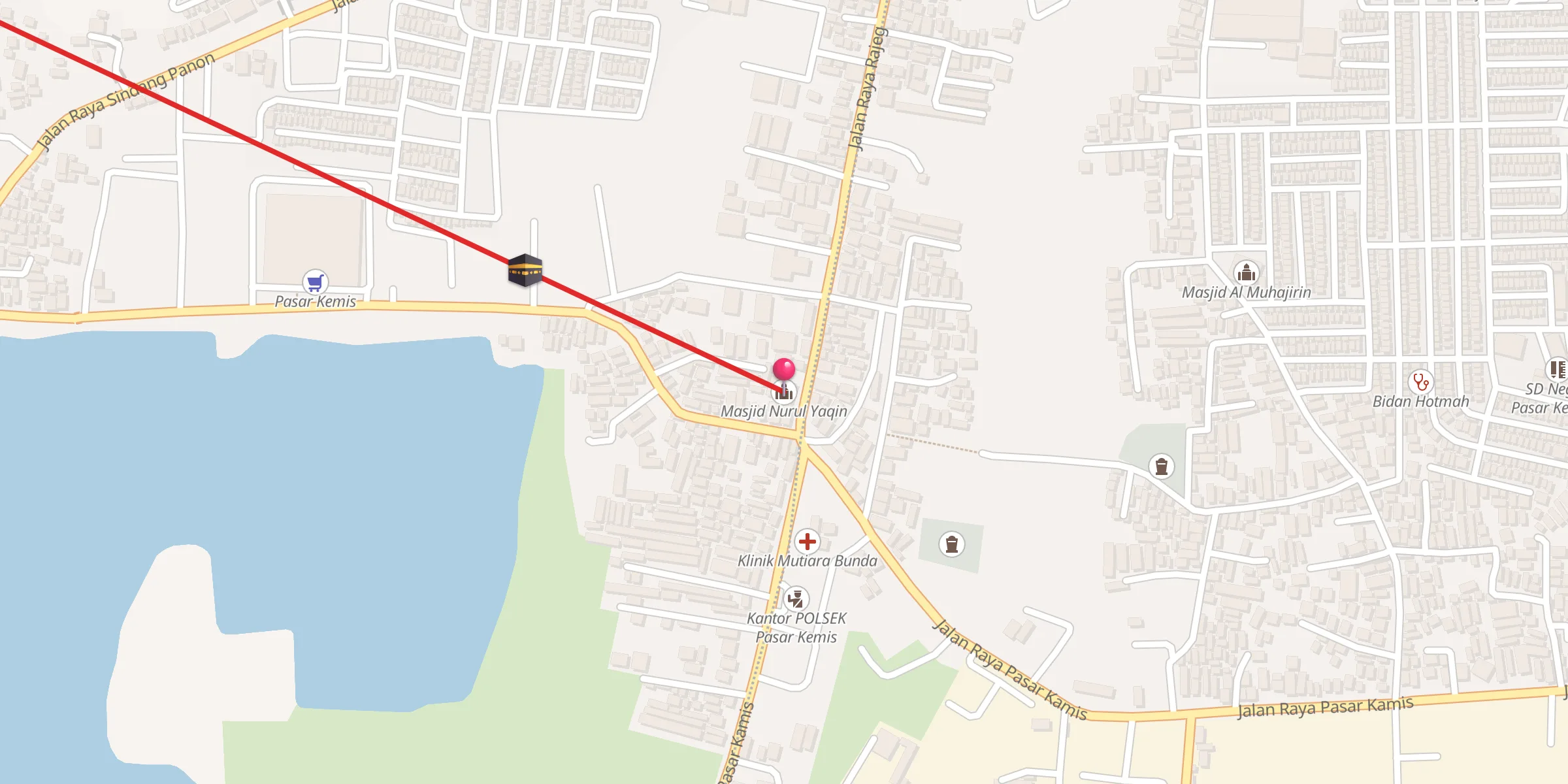 Carte de localisation : Masjid Nurul Yaqin