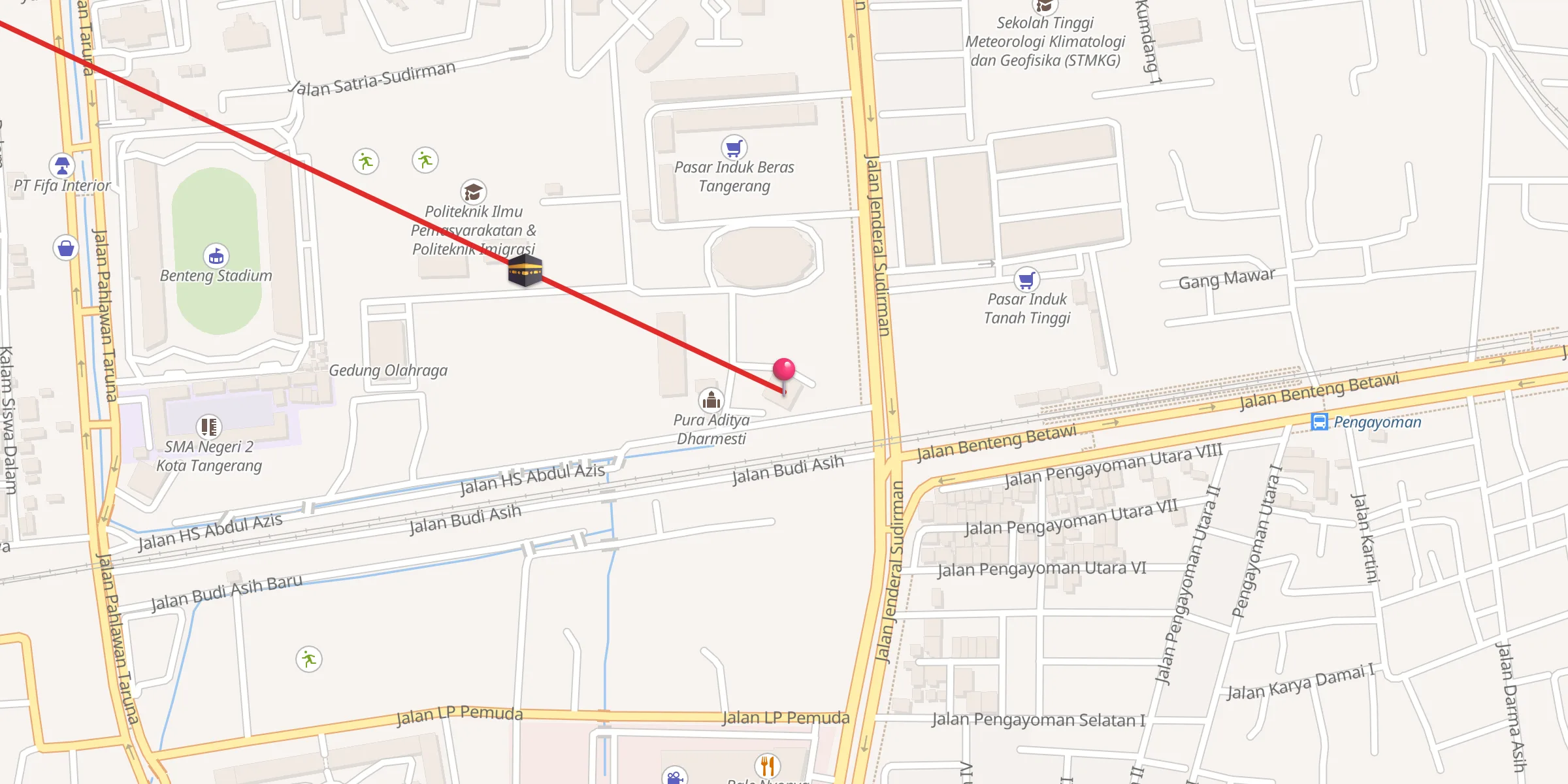 Carte de localisation : Masjid Al-Haadii
