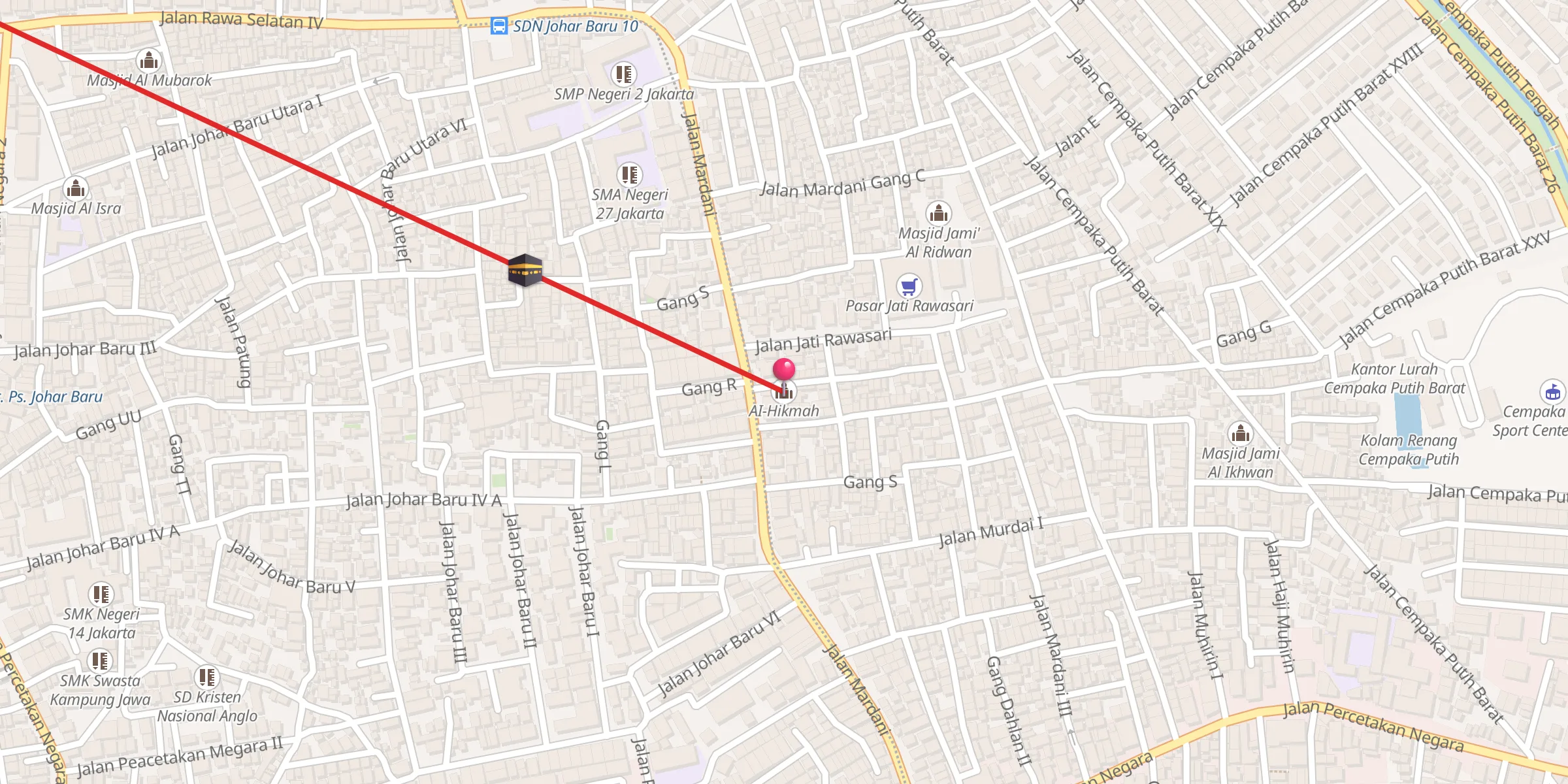 Carte de localisation : AI-Hikmah