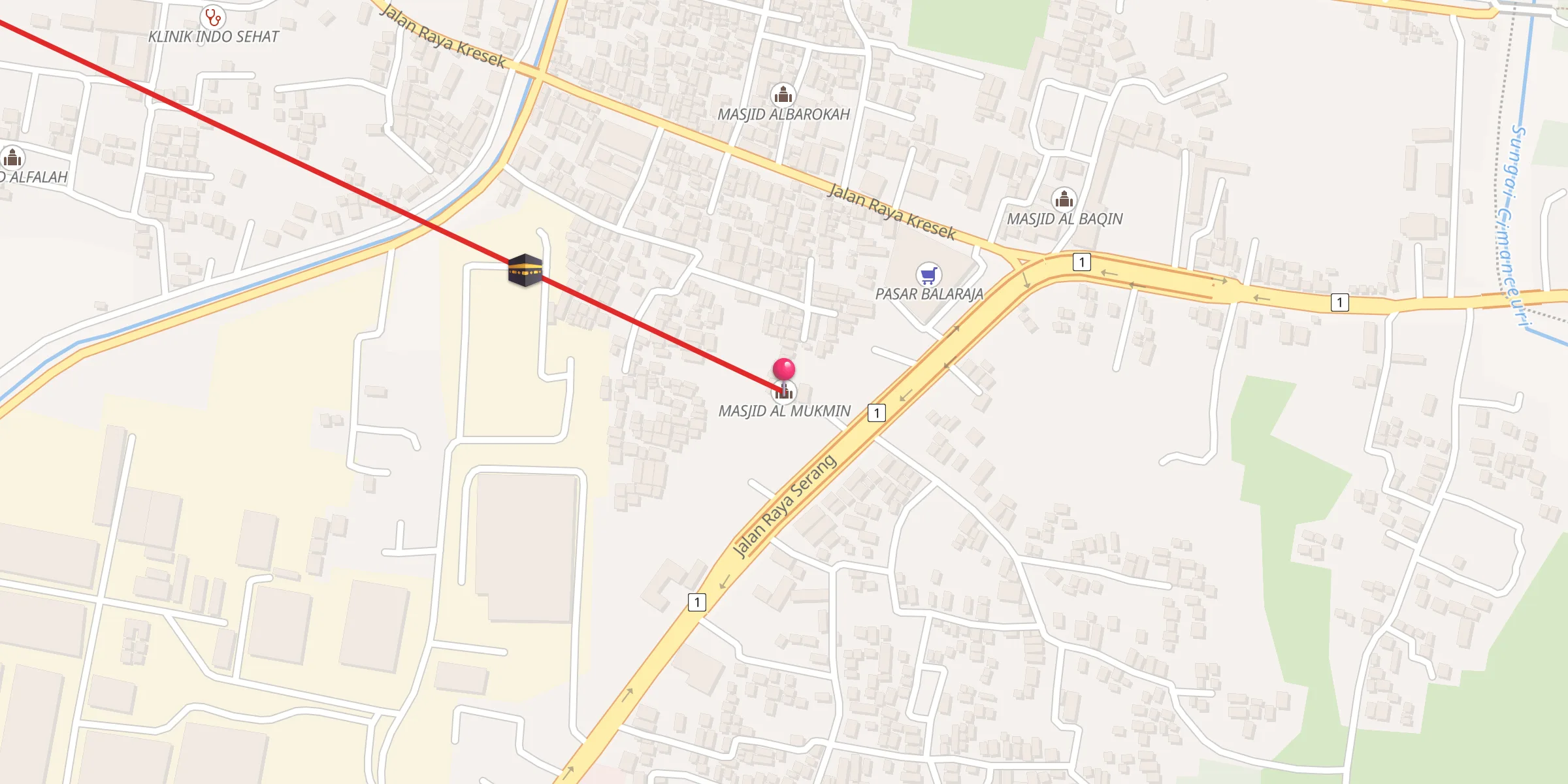 Carte de localisation : MASJID AL MUKMIN
