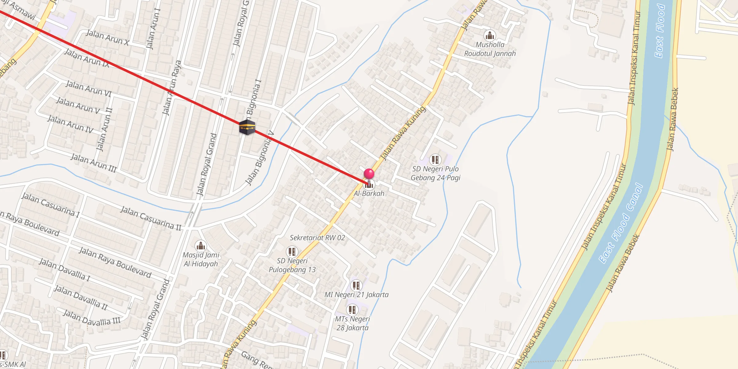 Carte de localisation : Al-Barkah