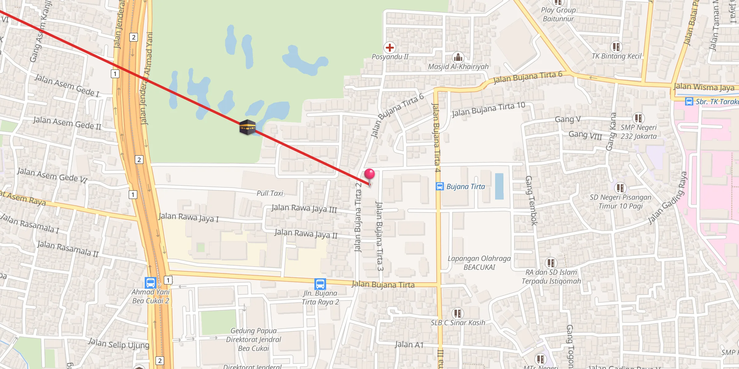 Carte de localisation : Baitul Taqdis