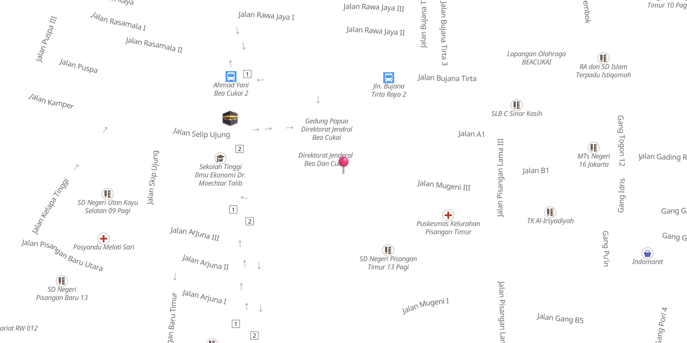 Carte de localisation : Baitul Taqwa