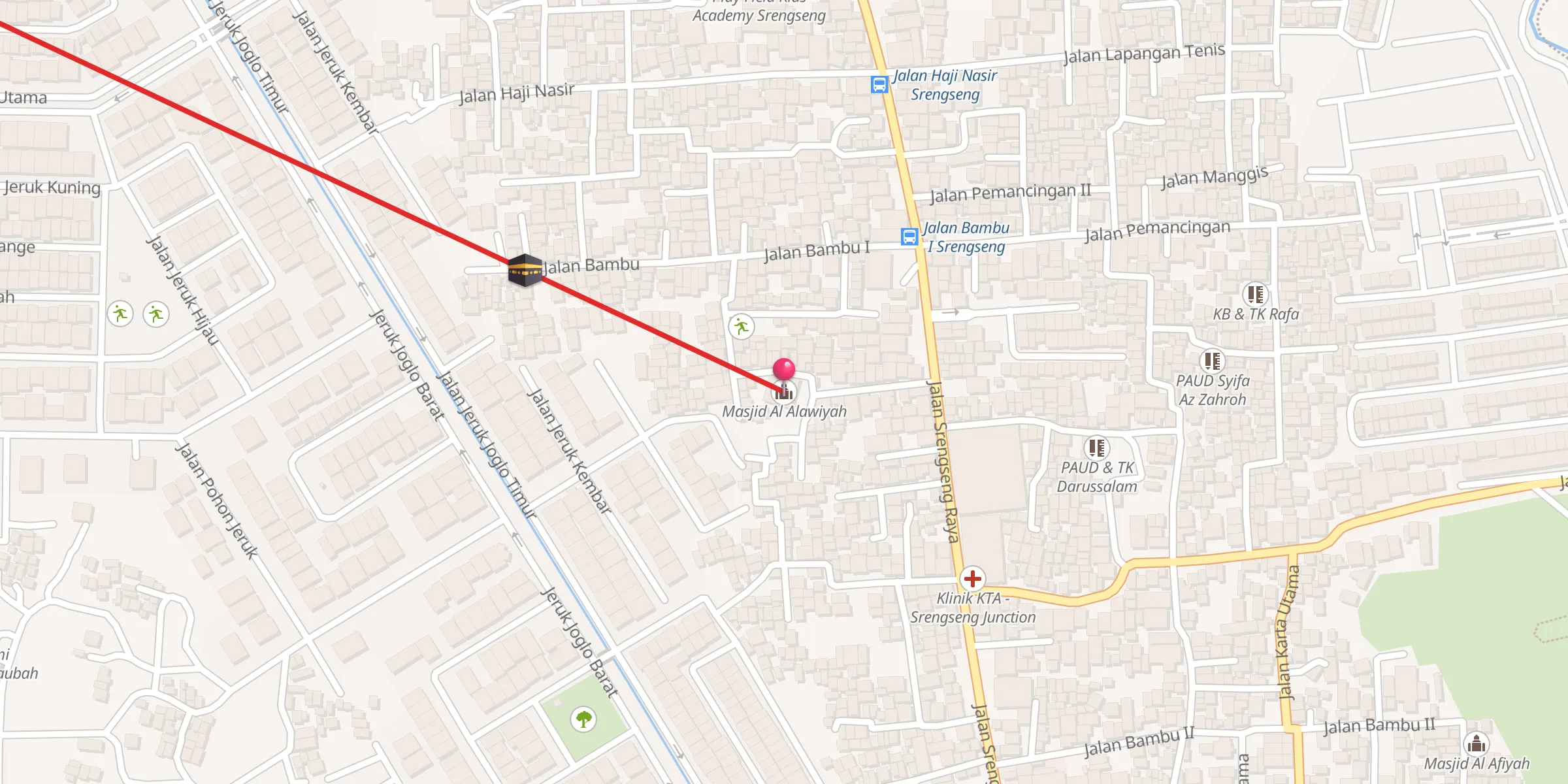 Carte de localisation : Masjid Al Alawiyah