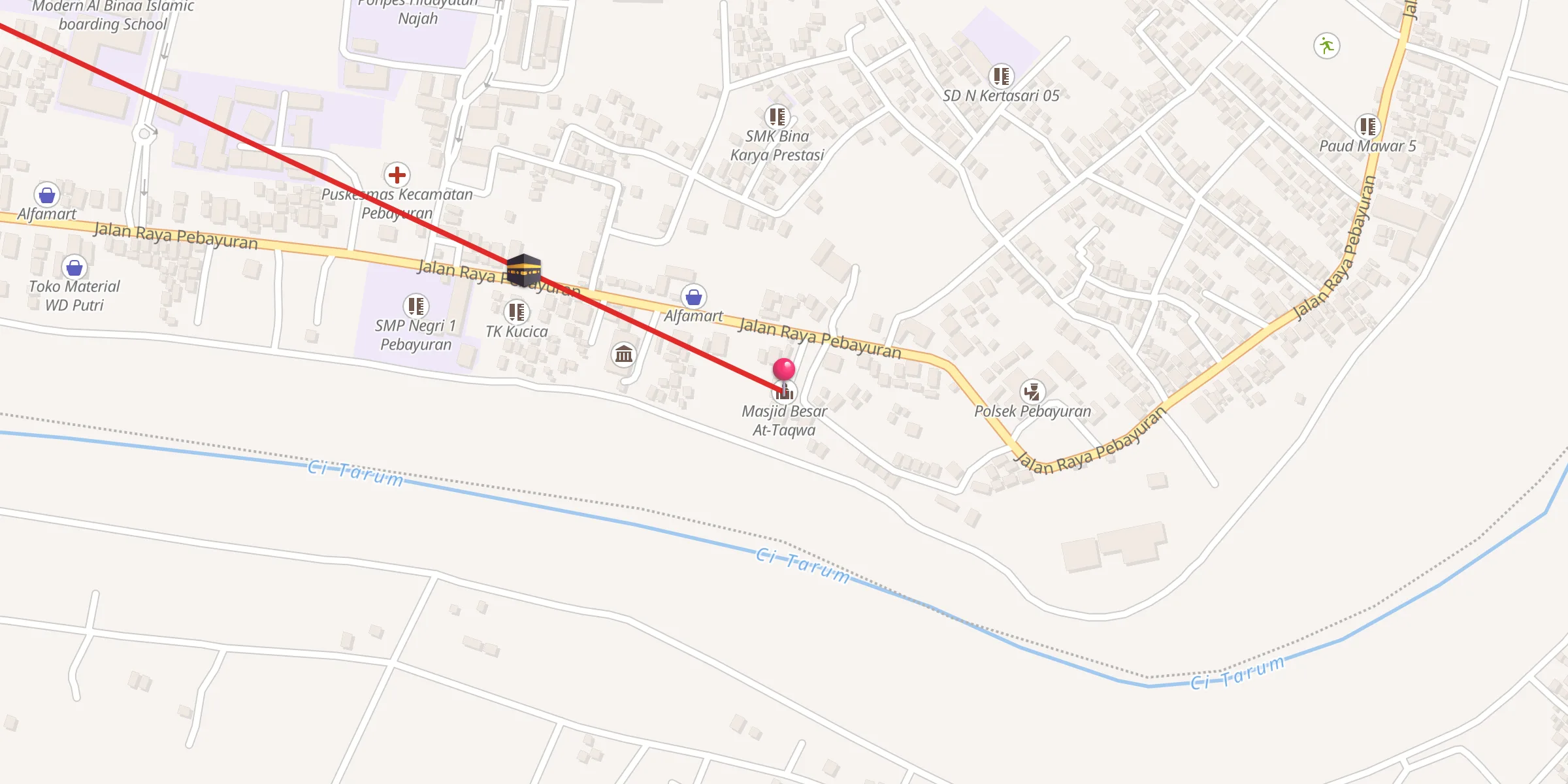 Carte de localisation : Masjid Besar At-Taqwa