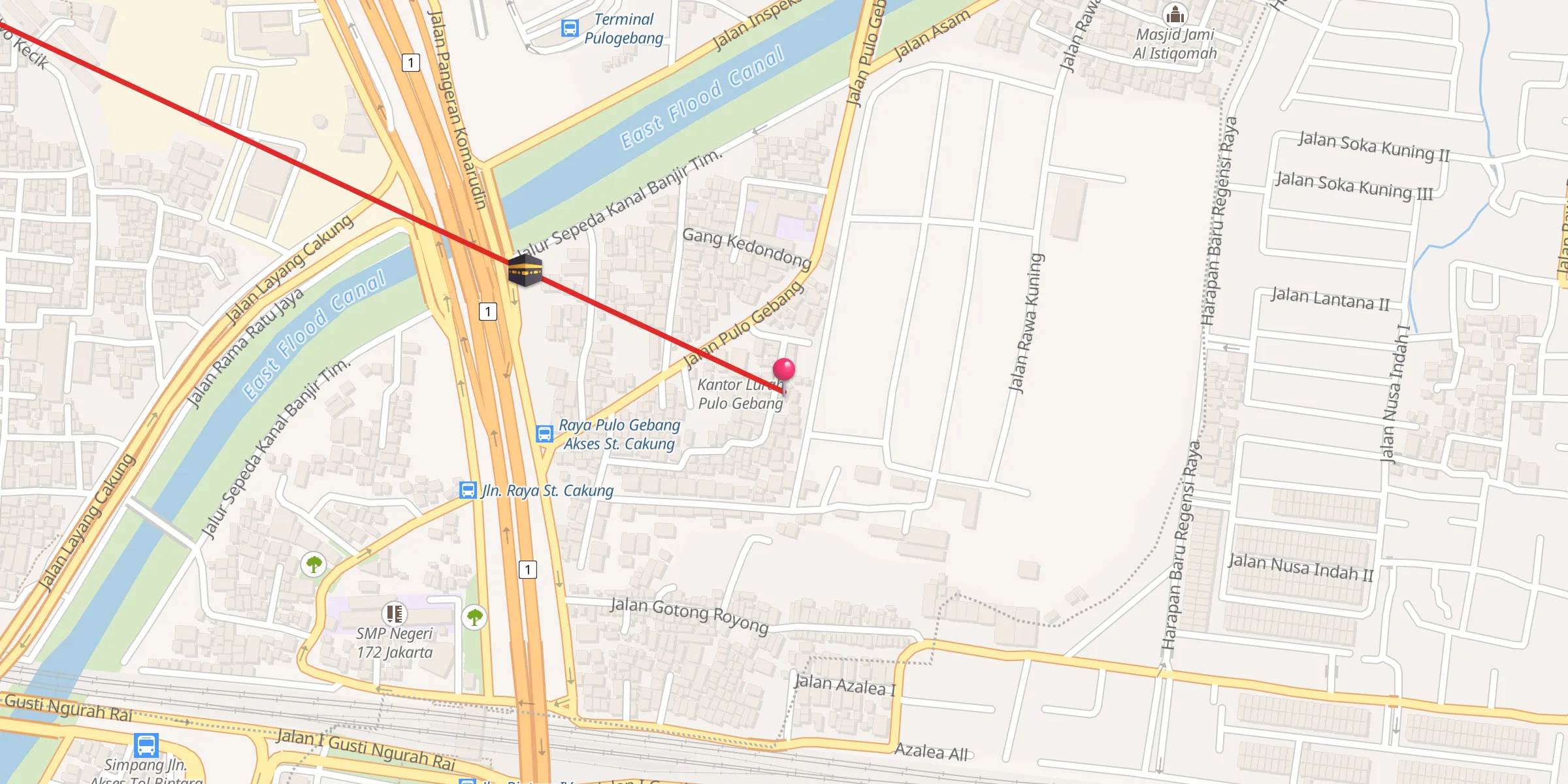 Carte de localisation : Musholla Al Makmur