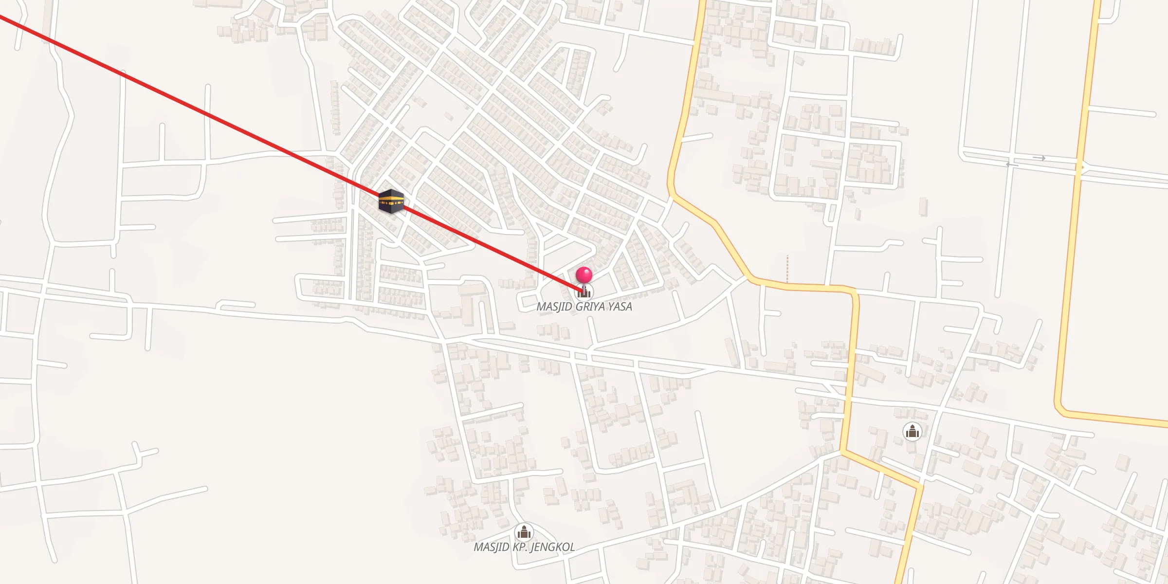 Carte de localisation : MASJID GRIYA YASA