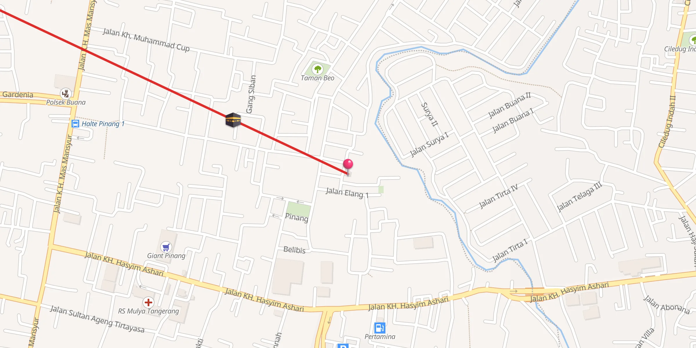 Carte de localisation : Al Barokah