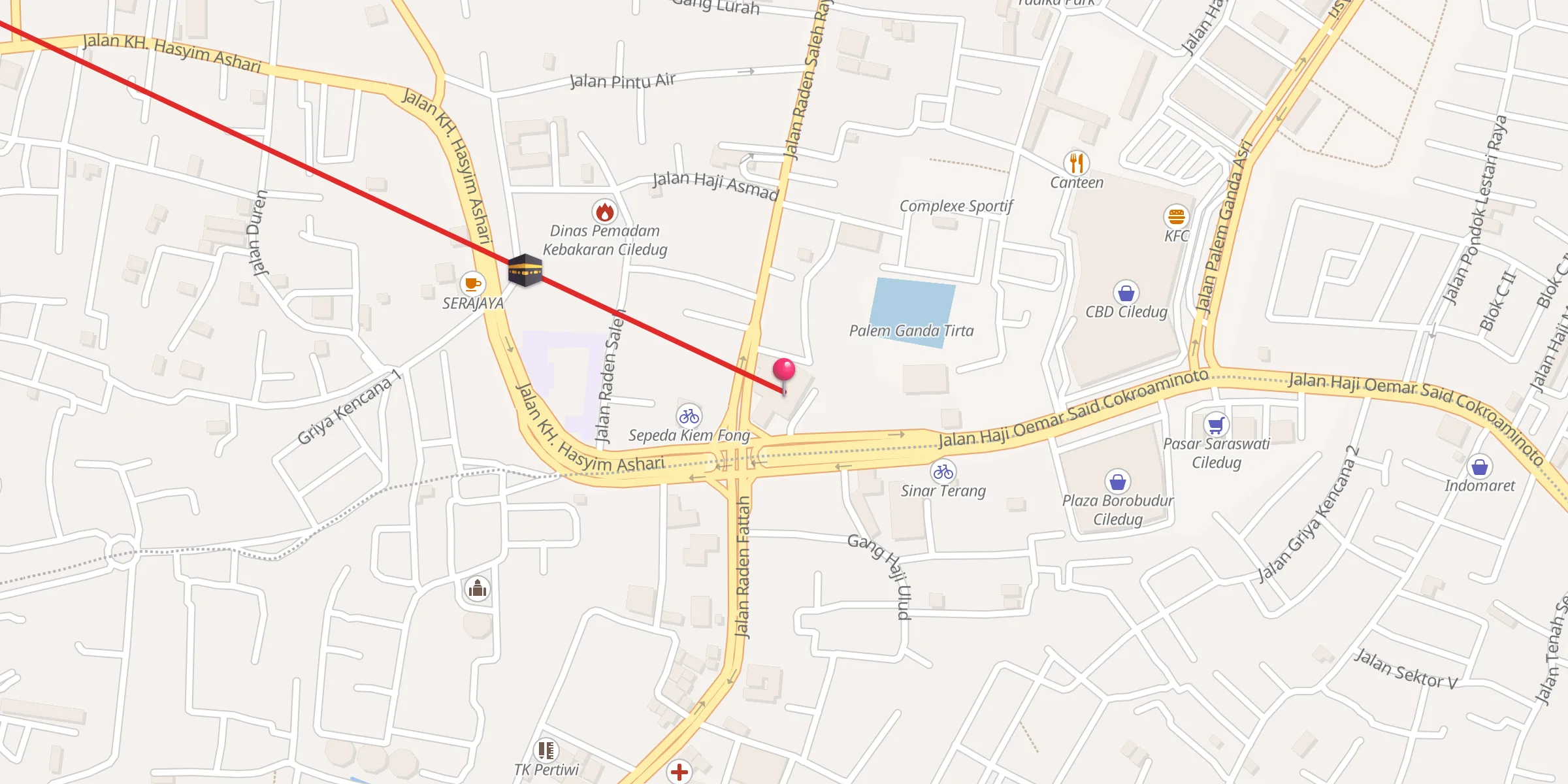 Carte de localisation : Masjid Agung Ciledug