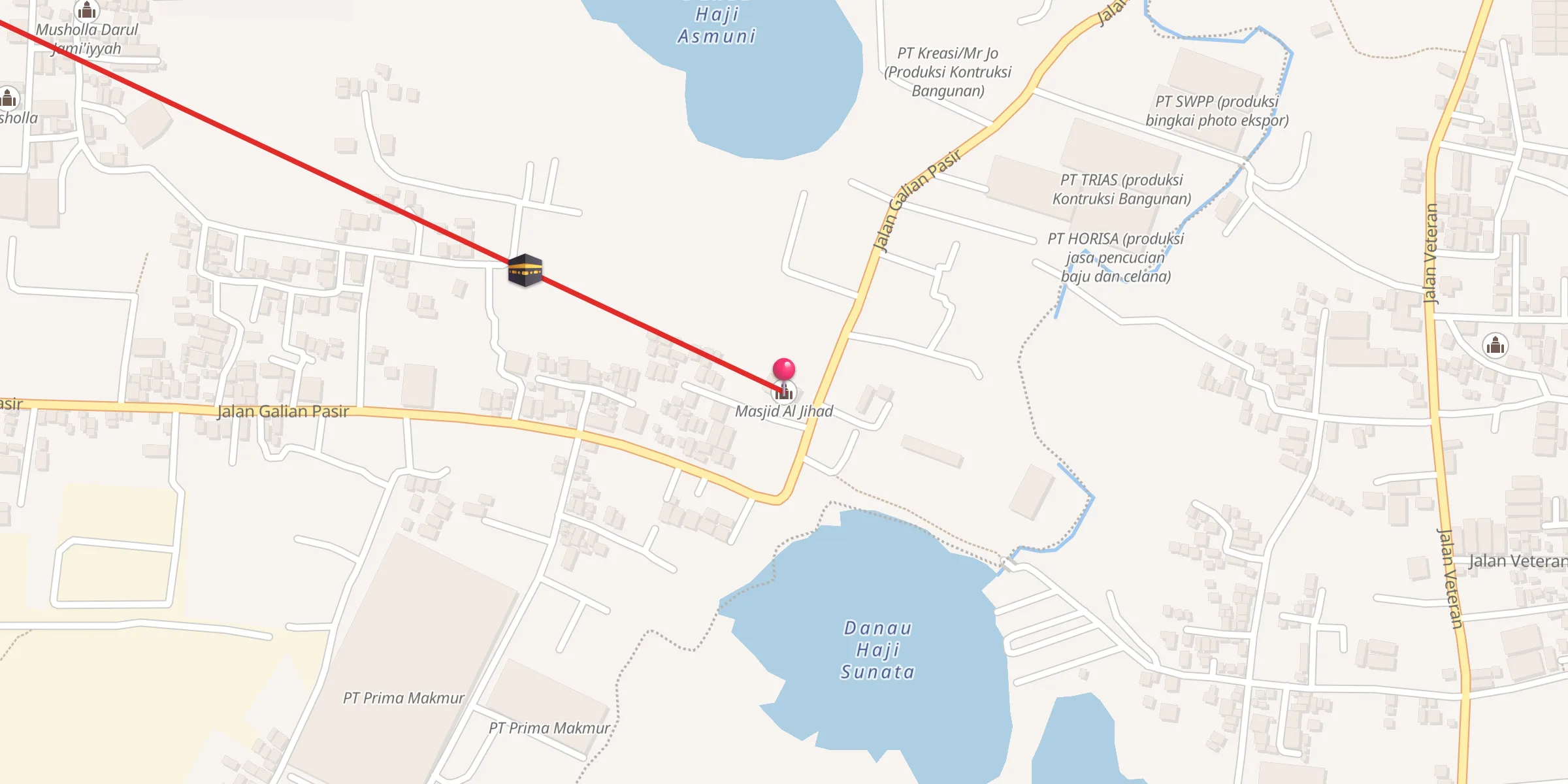 Carte de localisation : Masjid Al Jihad