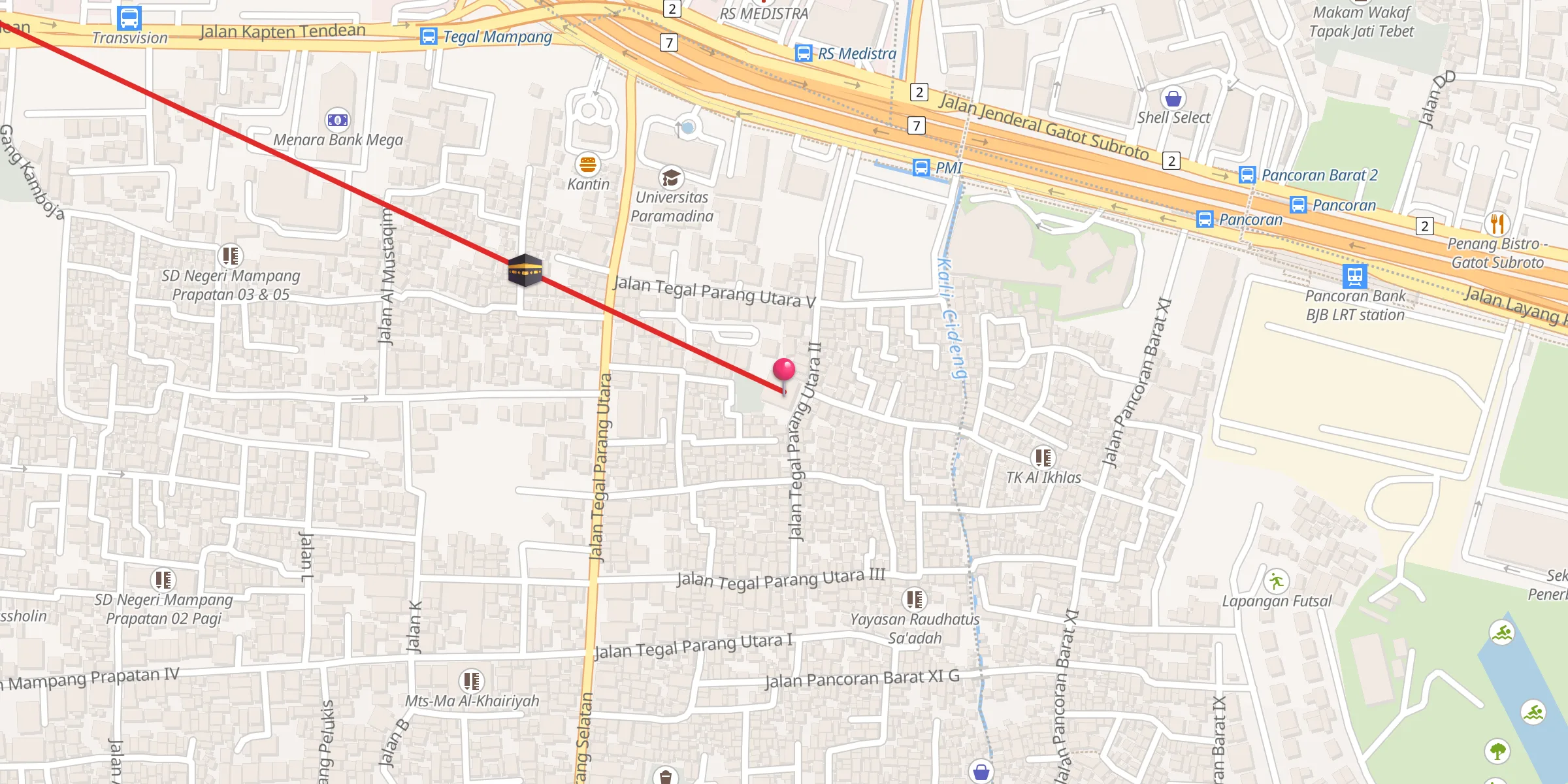 Carte de localisation : Jami' Ar-Riyadh