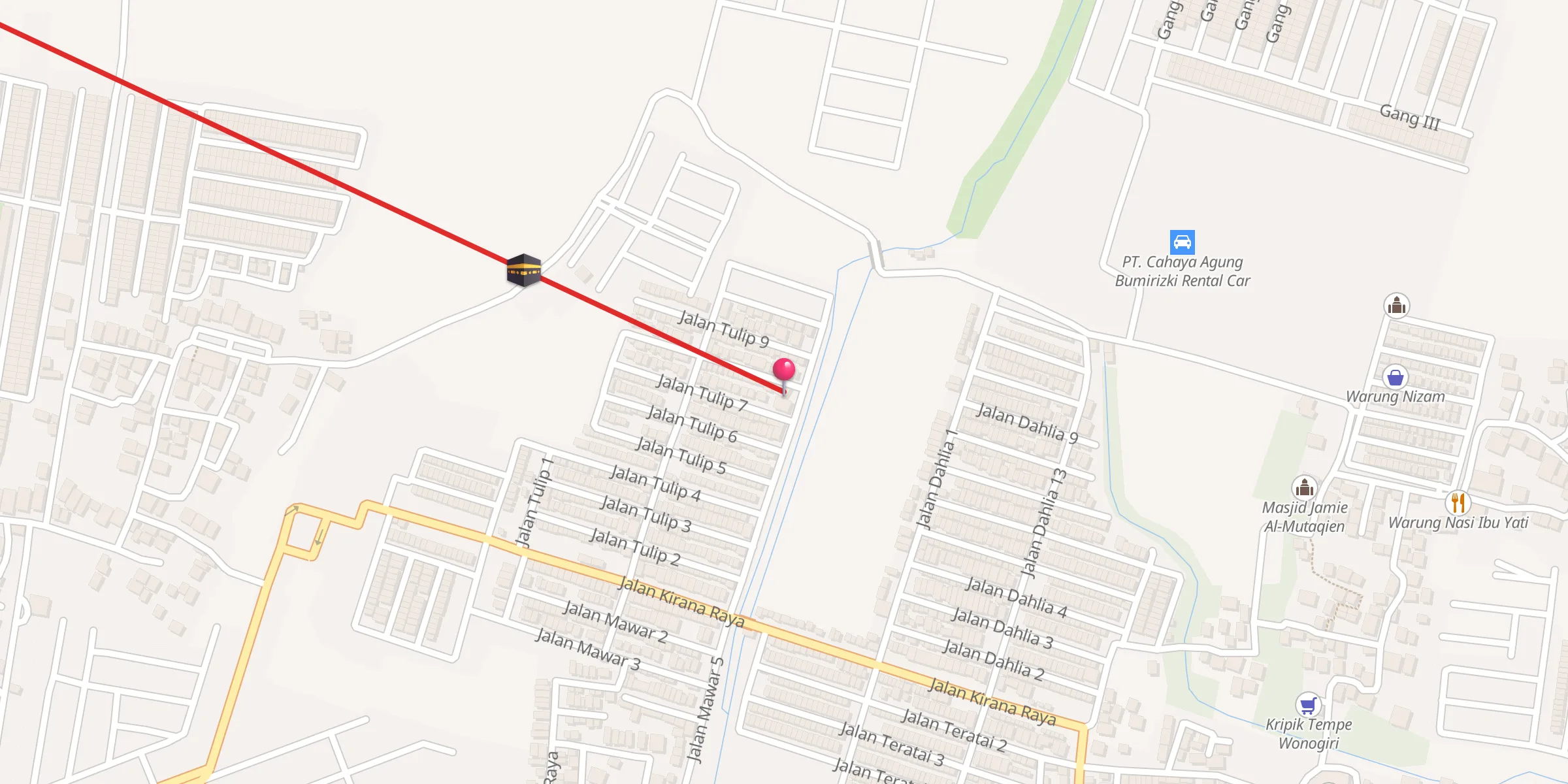 Carte de localisation : Masjid Al Istiqomah